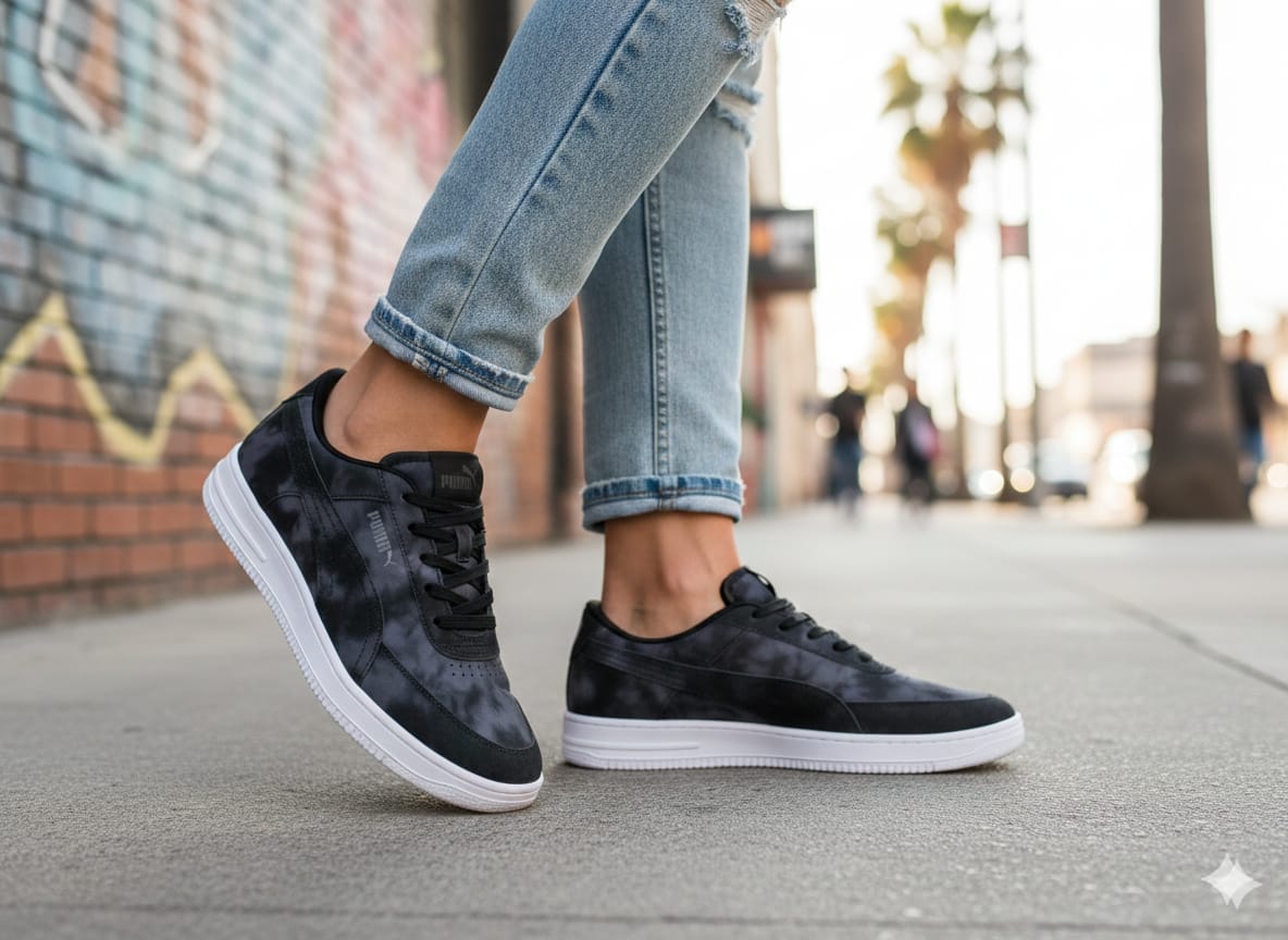 Classic Black Sneakers