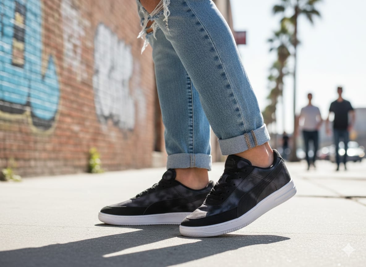 Classic Black Sneakers