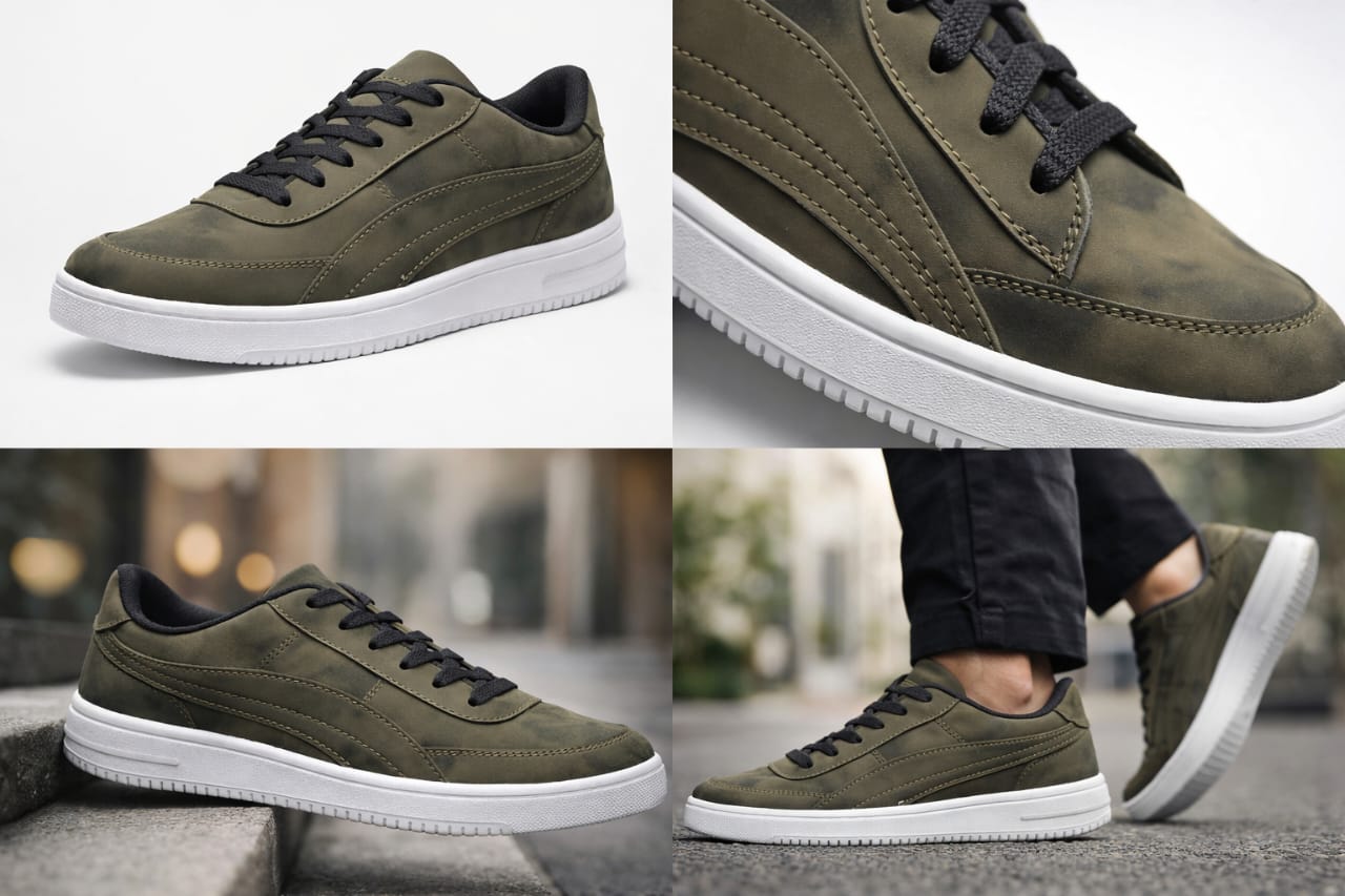 Olive Casual Sneakers