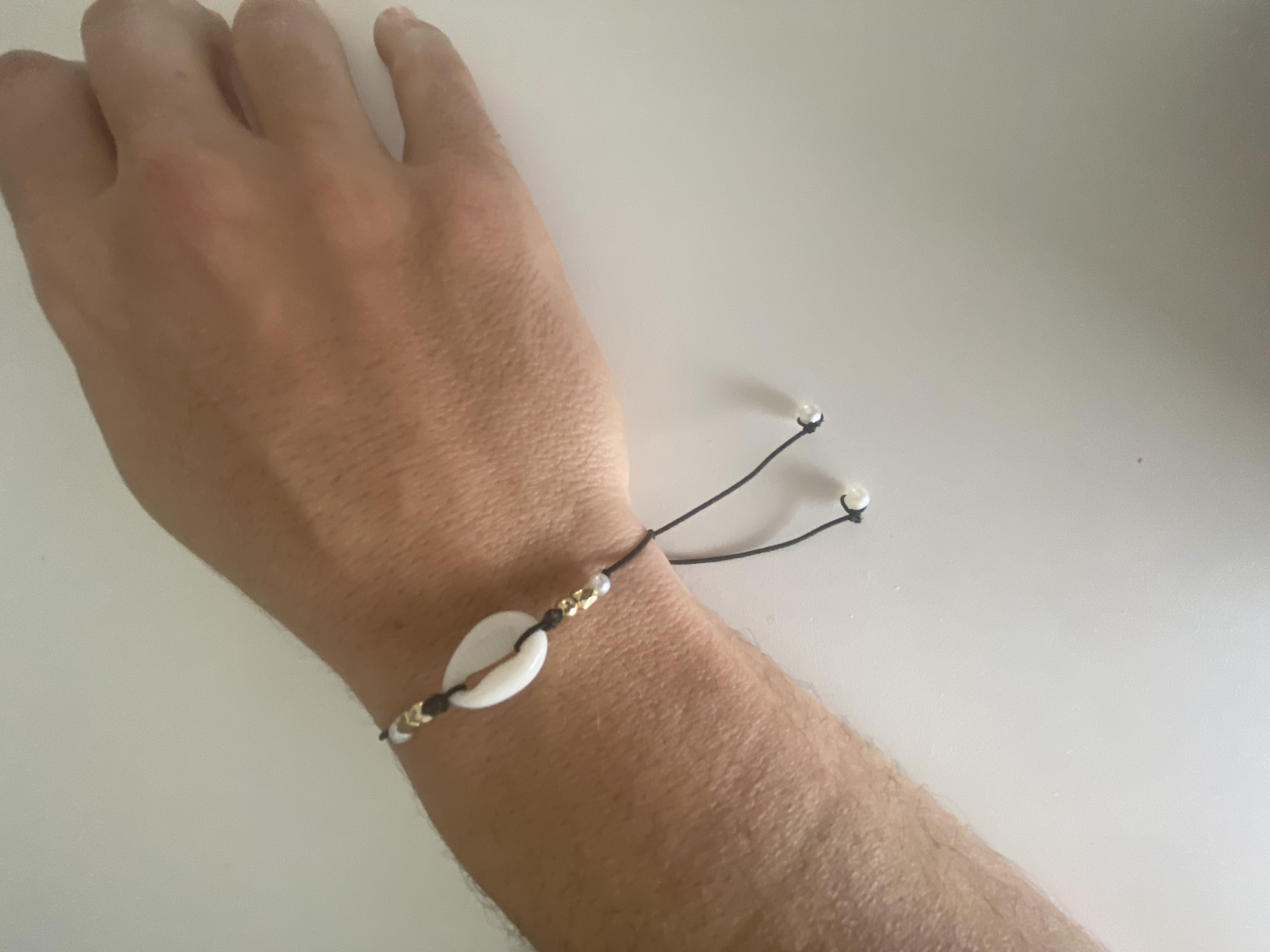 Bracelet coulissant coquillage 