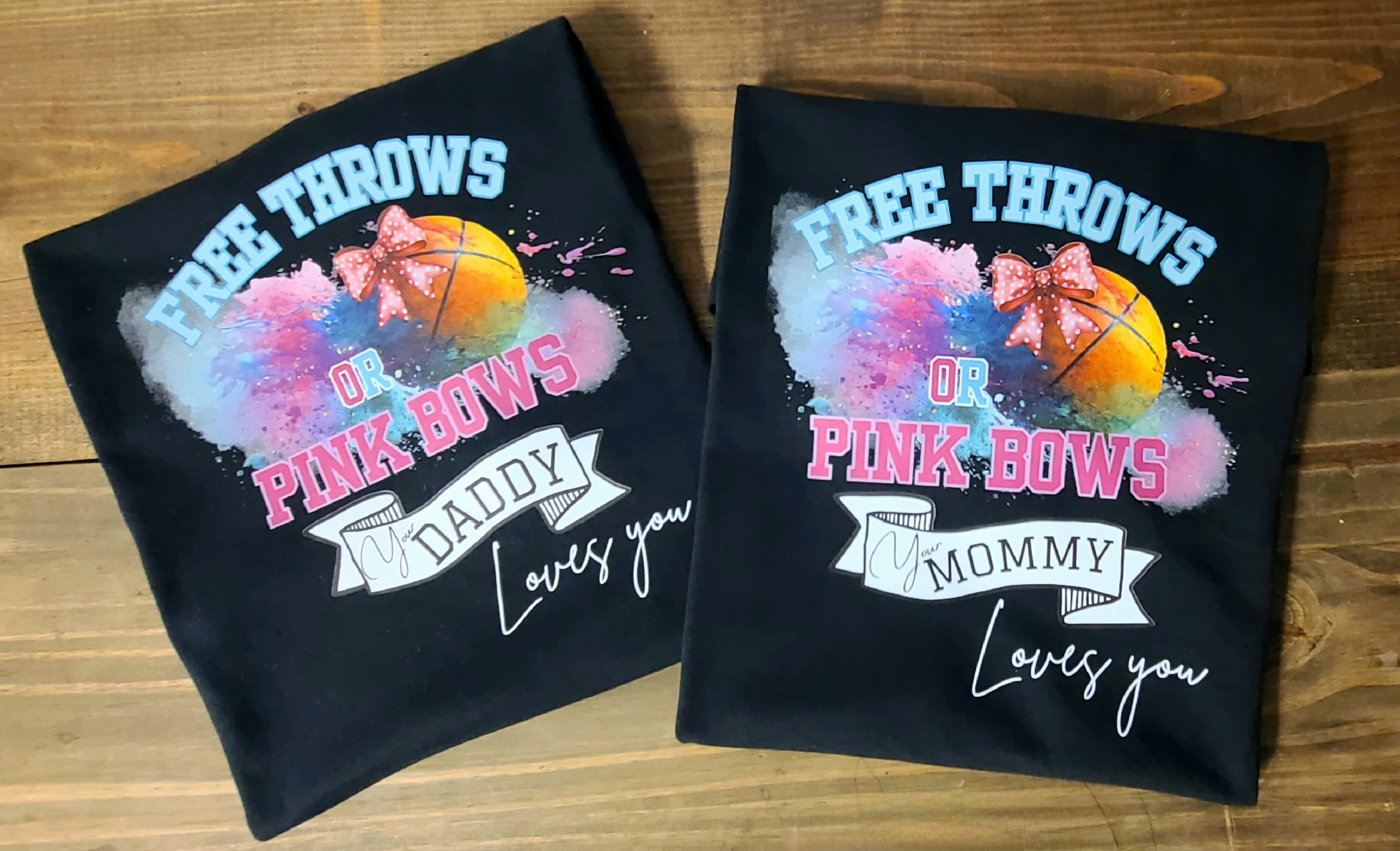 Free Throws or Pink Bows Shirt