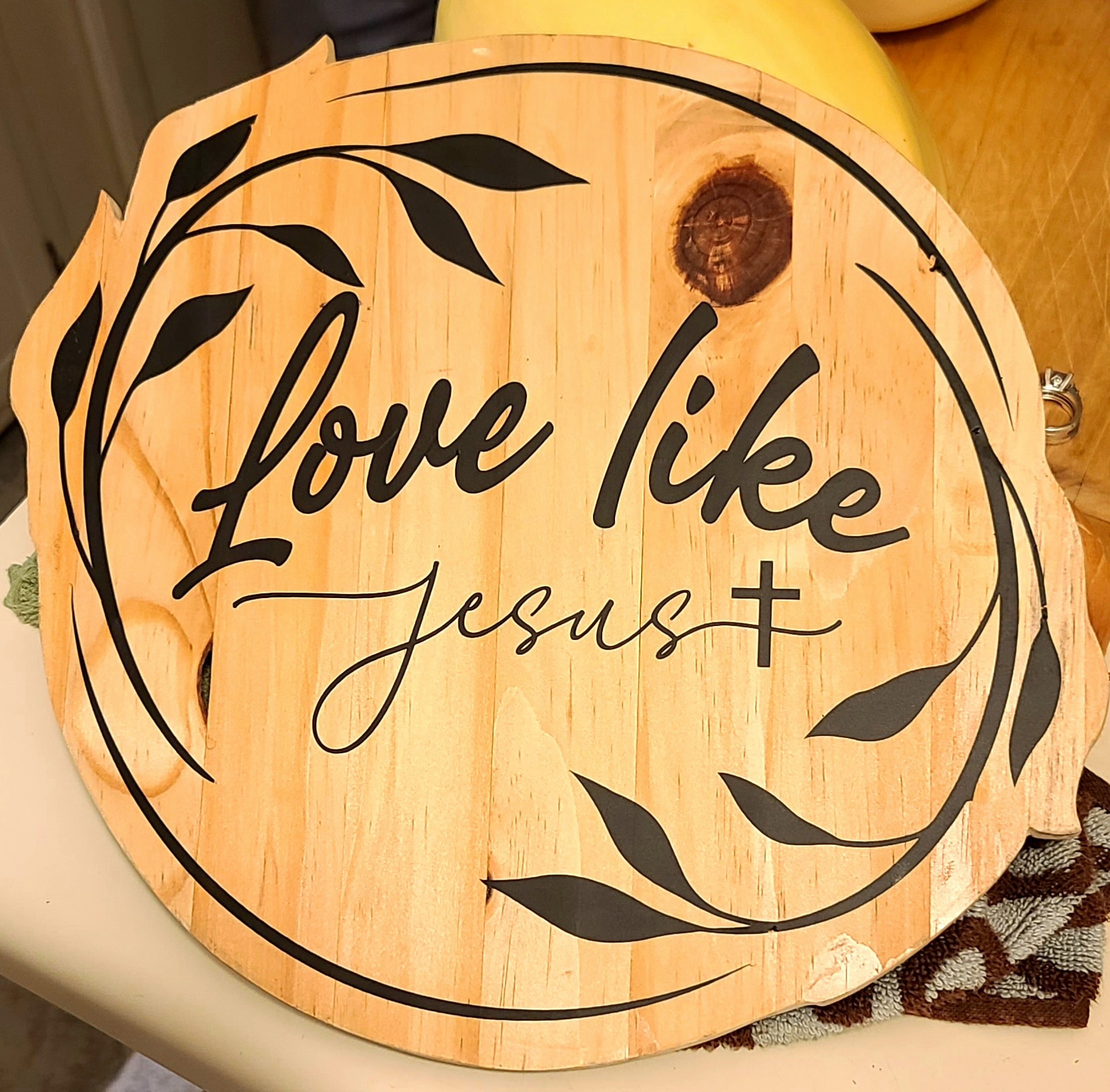 Love Like Jesus Wood Sign