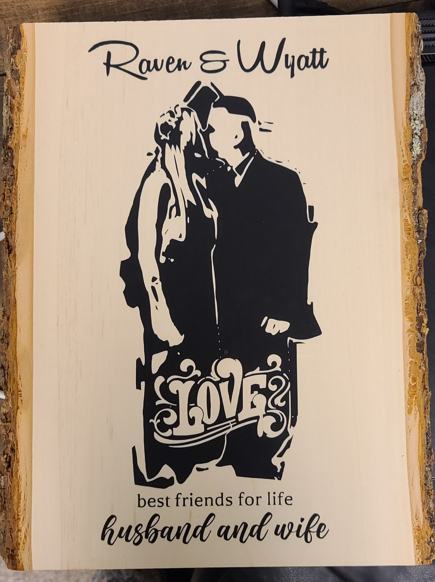 Personalized Wedding Wood Plaque