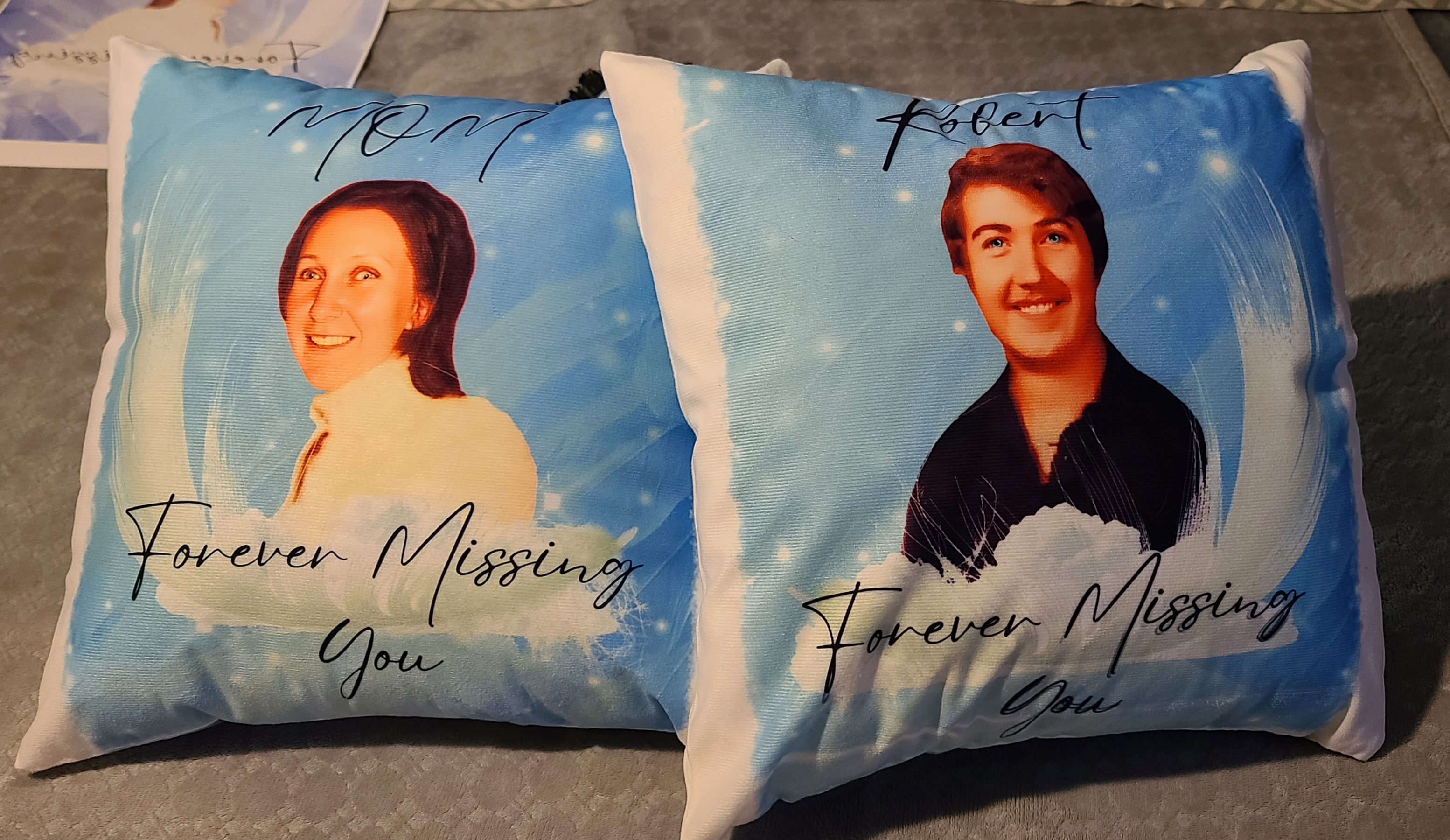 Personalized Memorial Pillow 16 x 16"
