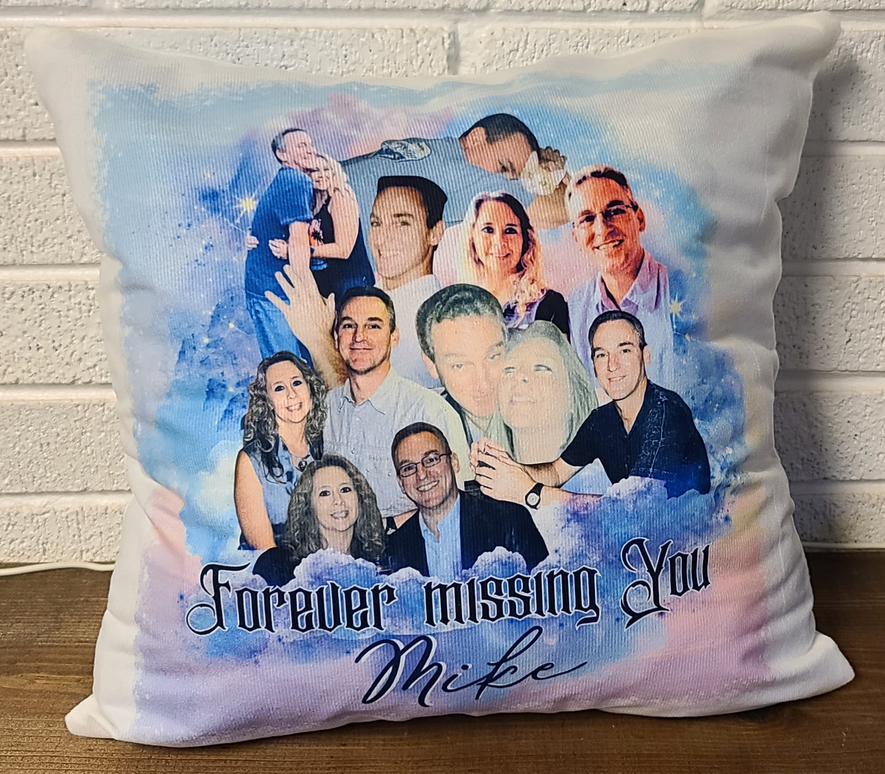 Personalized Memorial Pillow 16 x 16"