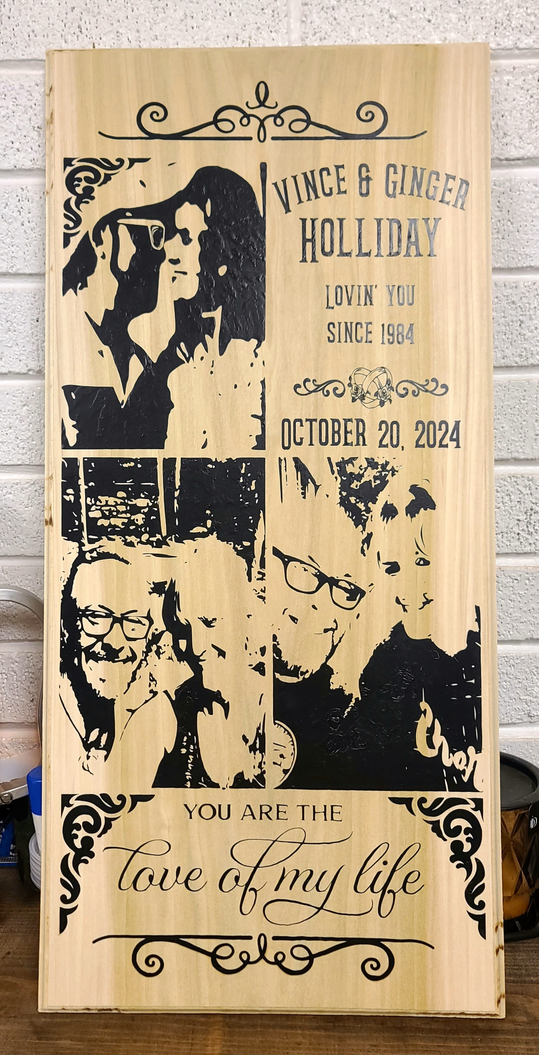 Personalized Wooden Photo Plaque