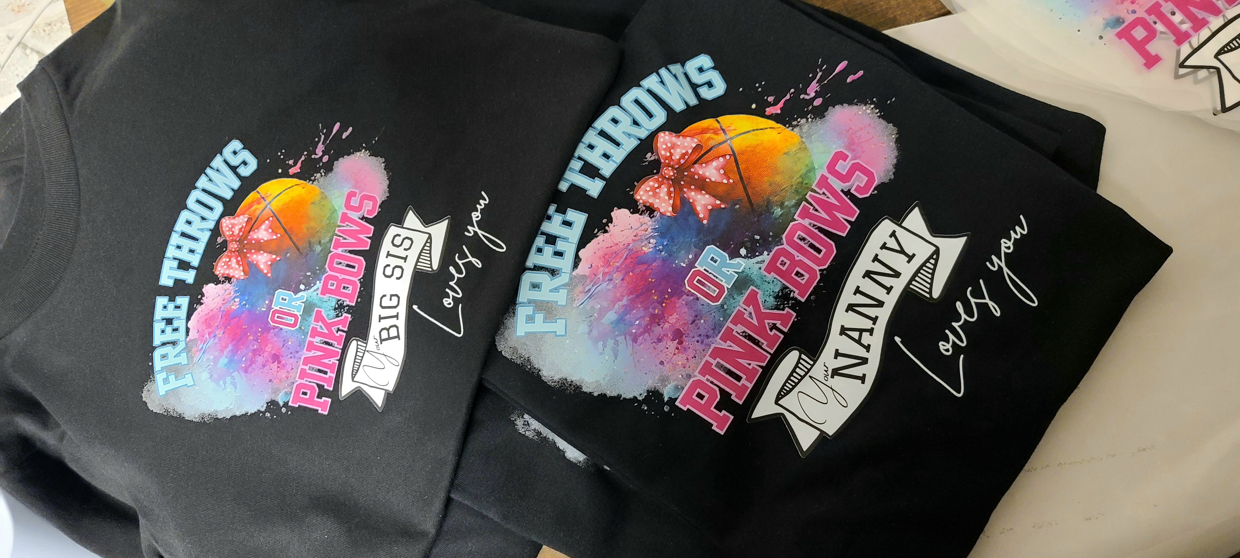 Free Throws or Pink Bows Shirt