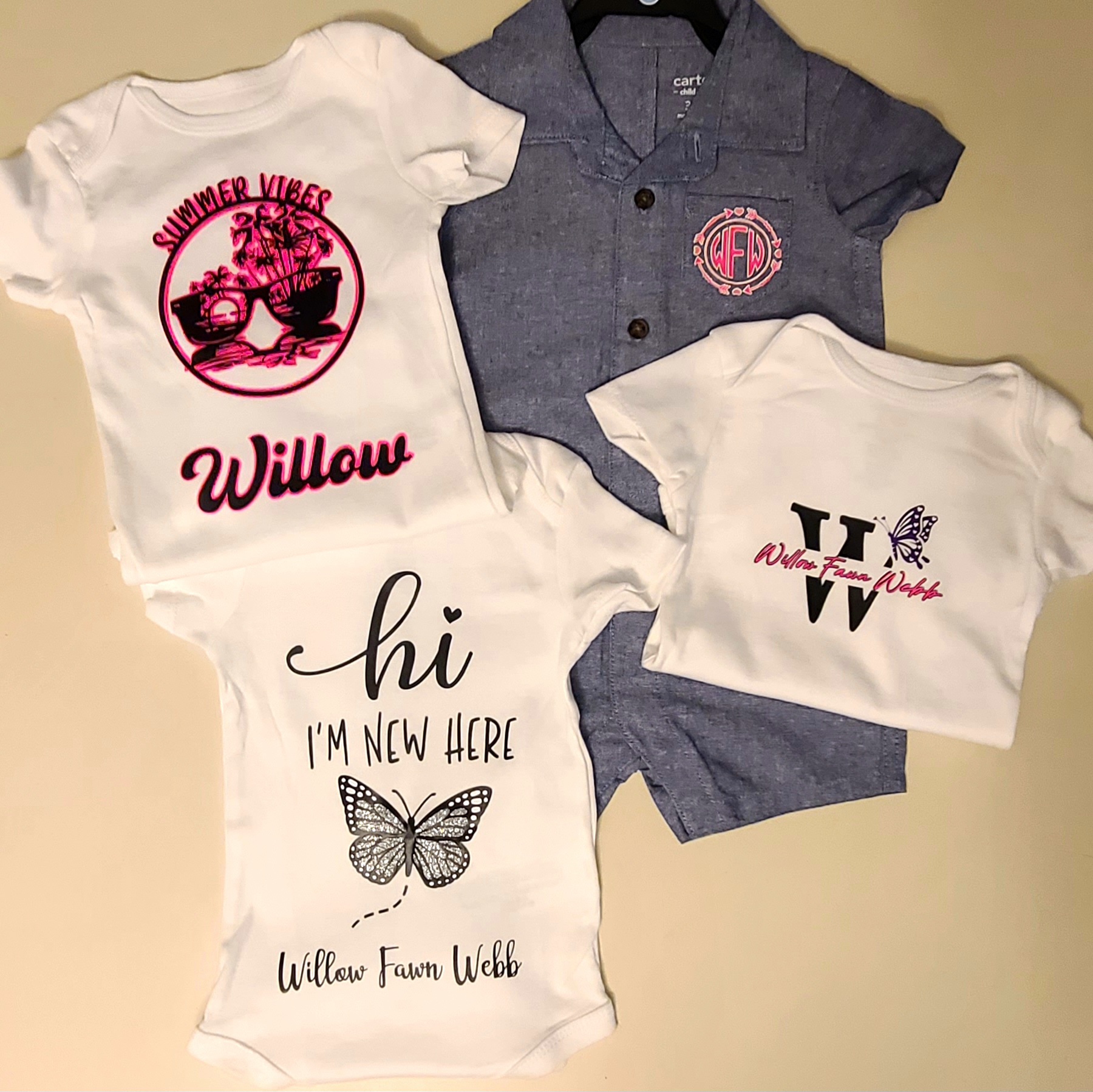 Personalized Baby Clothing Set