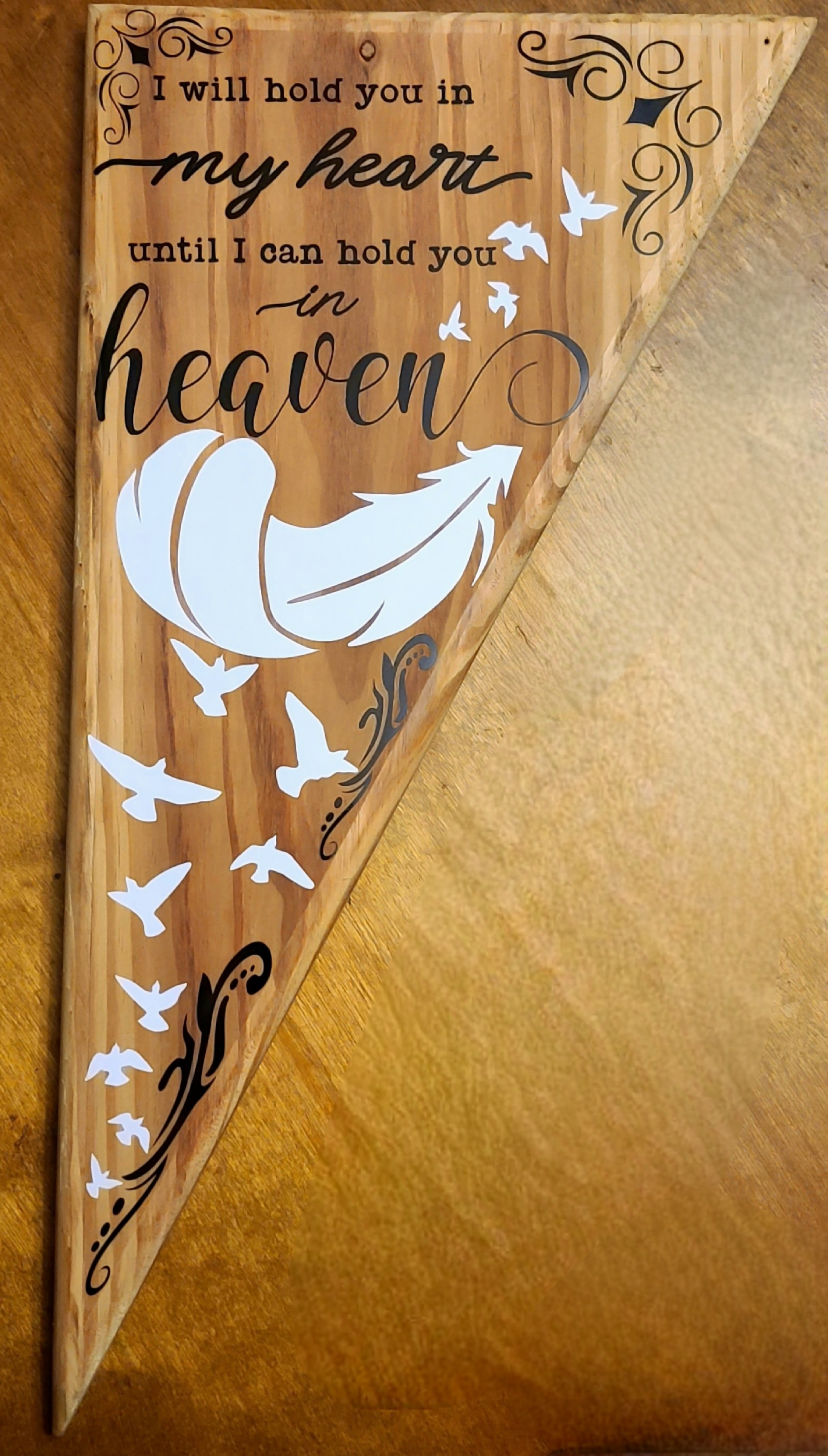 Memorial Wooden Sign