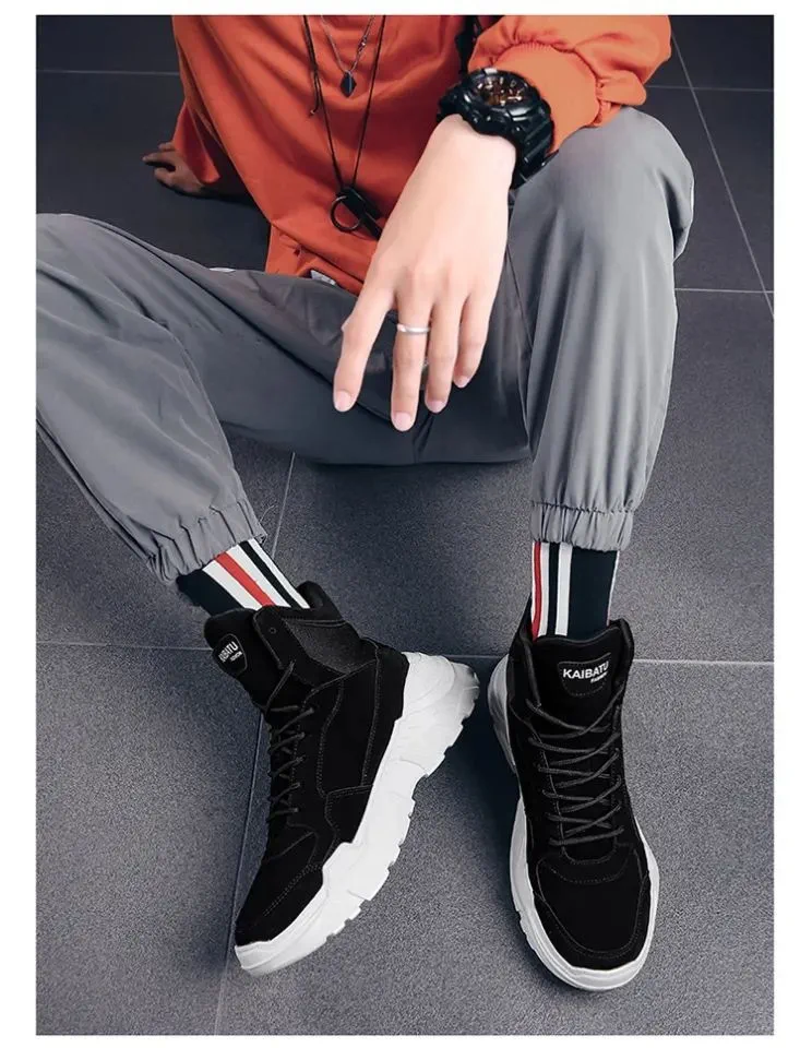 Black High-Top Sneakers