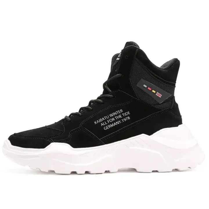 Black High-Top Sneakers