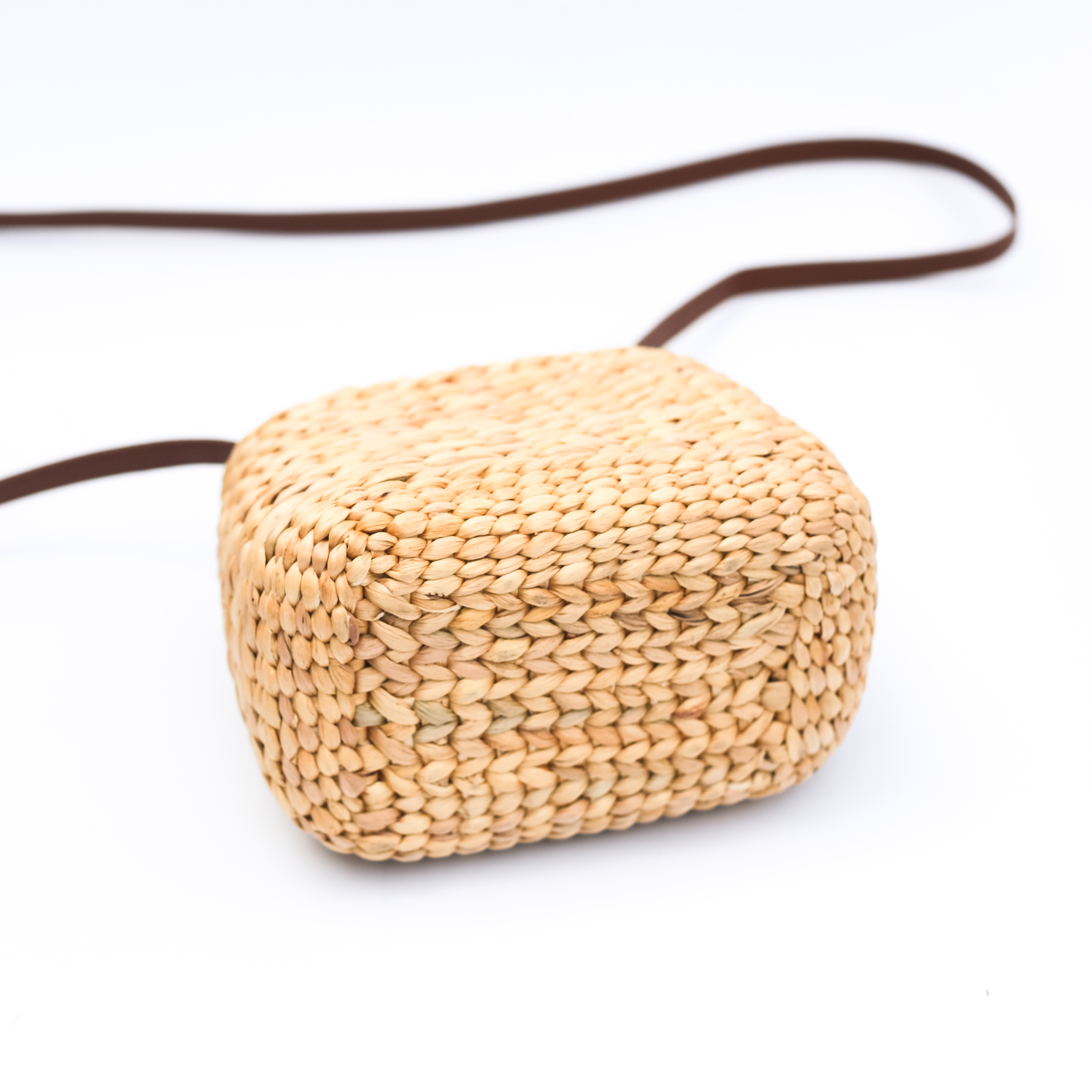 Shaped Woven Water Hyacinth Bag