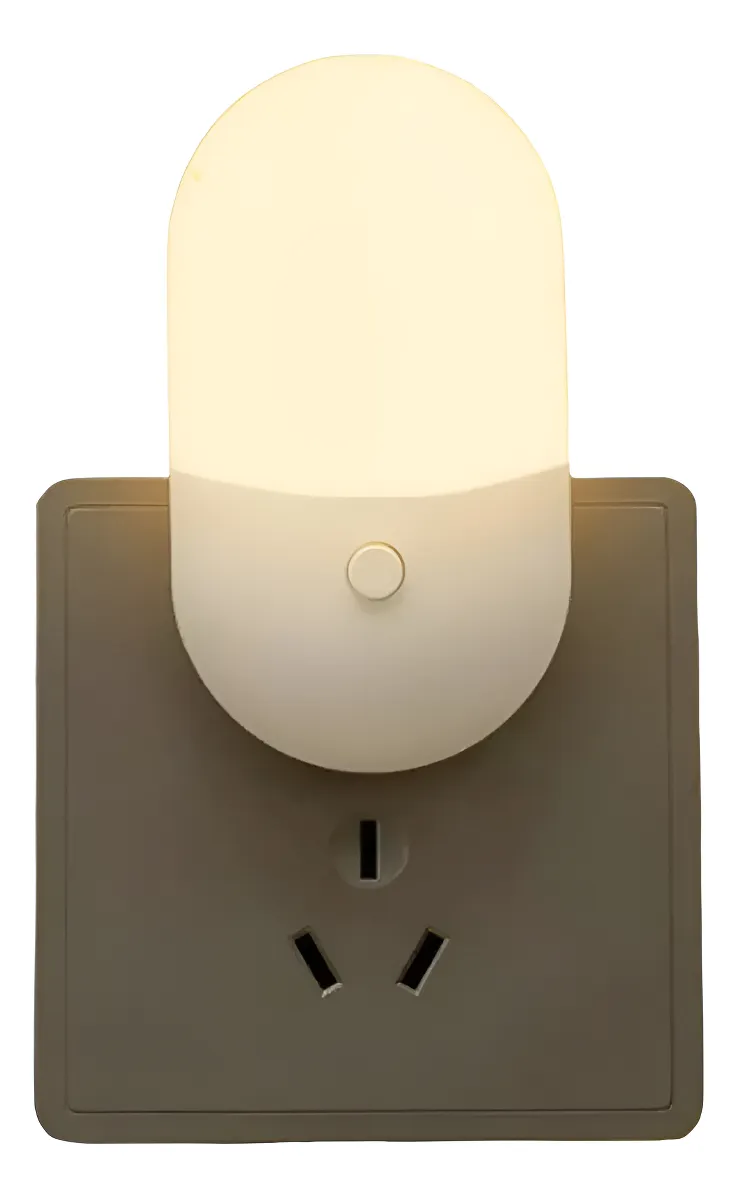 Mini Abajur Luminária Tomada Luz Noturna Led Bivolt