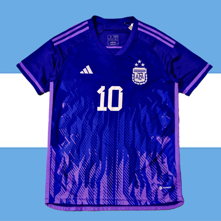 Three Stars Purple Argentina National Team Away Jersey