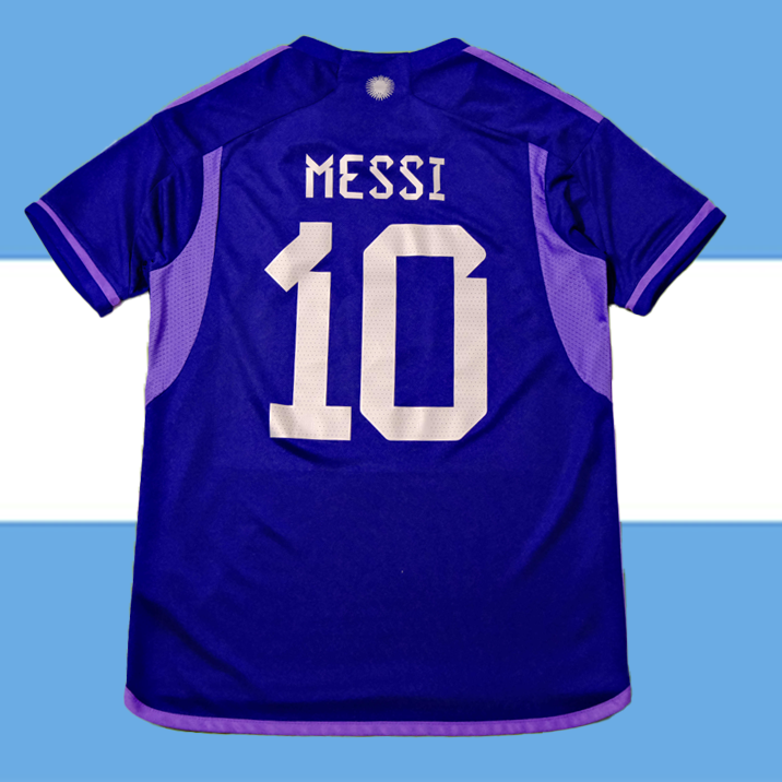 Three Stars Purple Argentina National Team Away Jersey