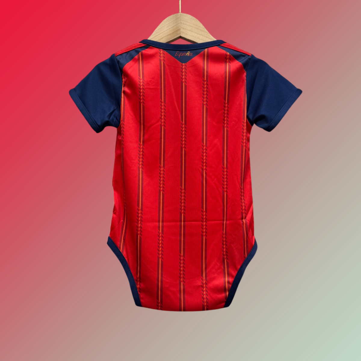 Spain Baby Soccer Jersey Bodysuit | La Roja Baby Outfit 