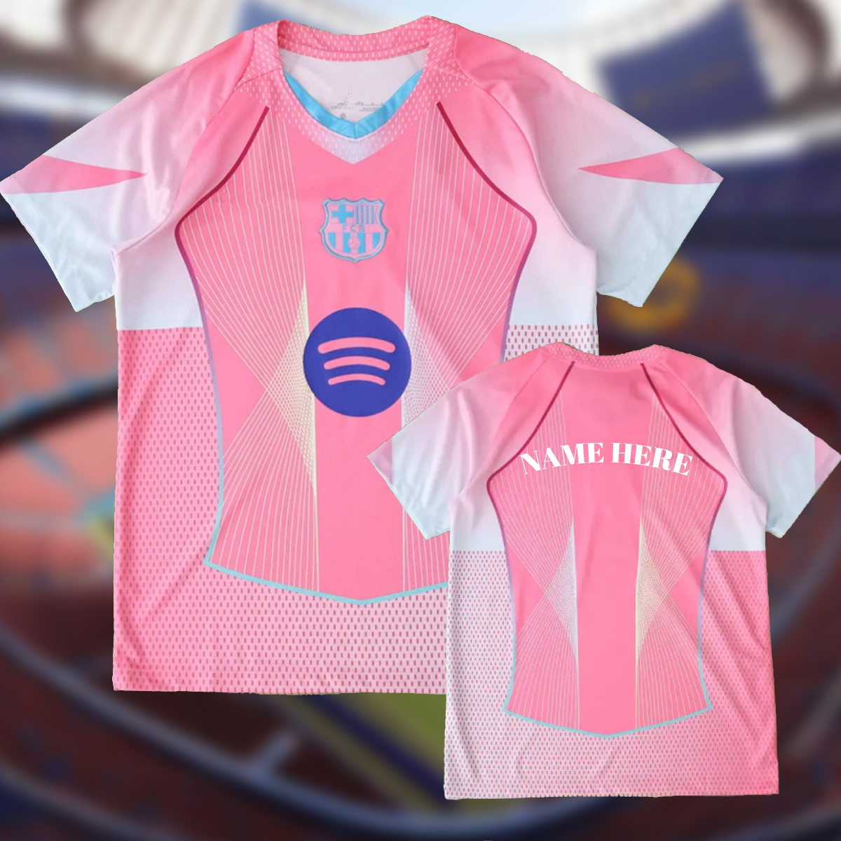 Barcelona | Pink Concept Jersey | Personalization Available