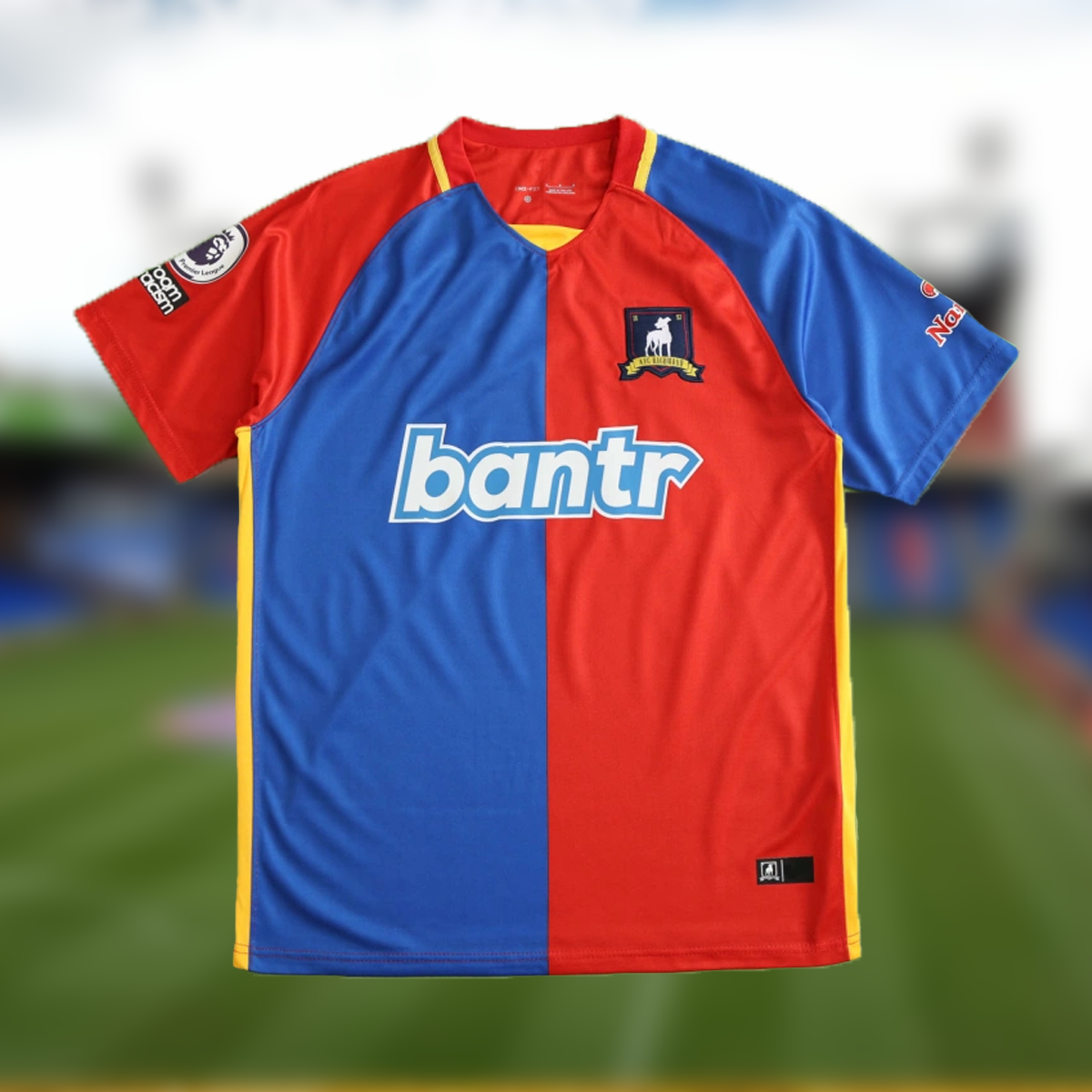 AFC Richmond Home Jersey | Bantr Edition Soccer Shirt – Bold Red & Blue Football Kit