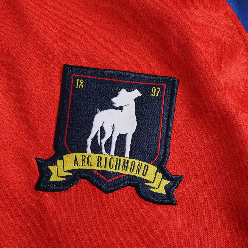 AFC Richmond Home Jersey | Bantr Edition Soccer Shirt – Bold Red & Blue Football Kit