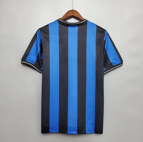 Inter Milan Retro Jersey 2010 | Blue & Black Striped Classic Football Shirt
