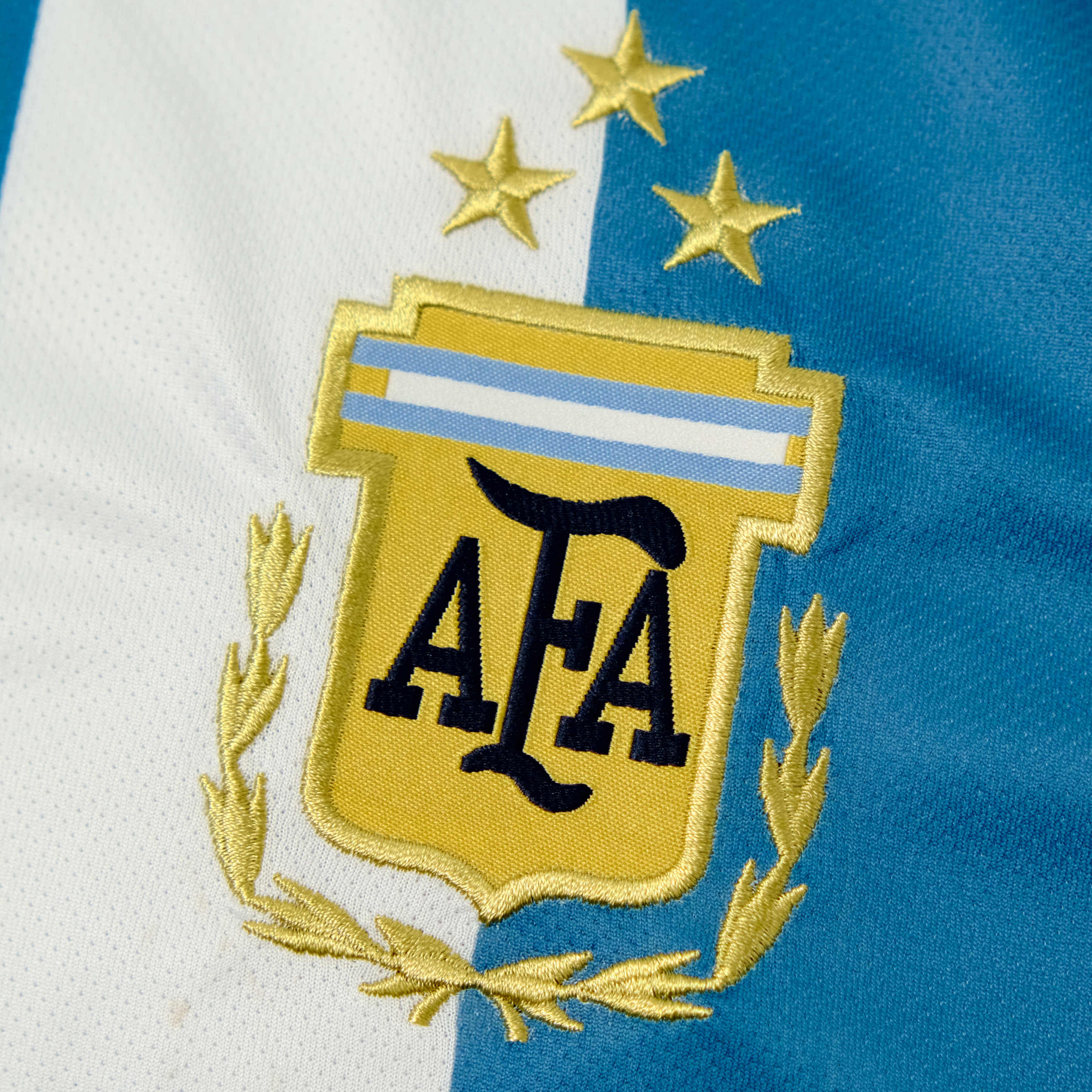 Three Stars Argentina National Team Home Jersey