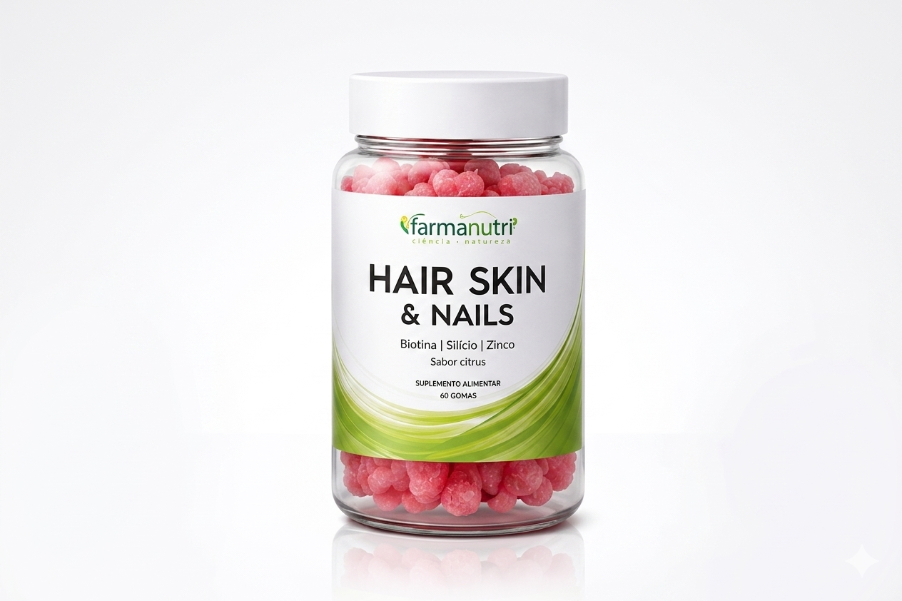 Gummy Hair & Skin - Sabor Citrus 60 Gomas