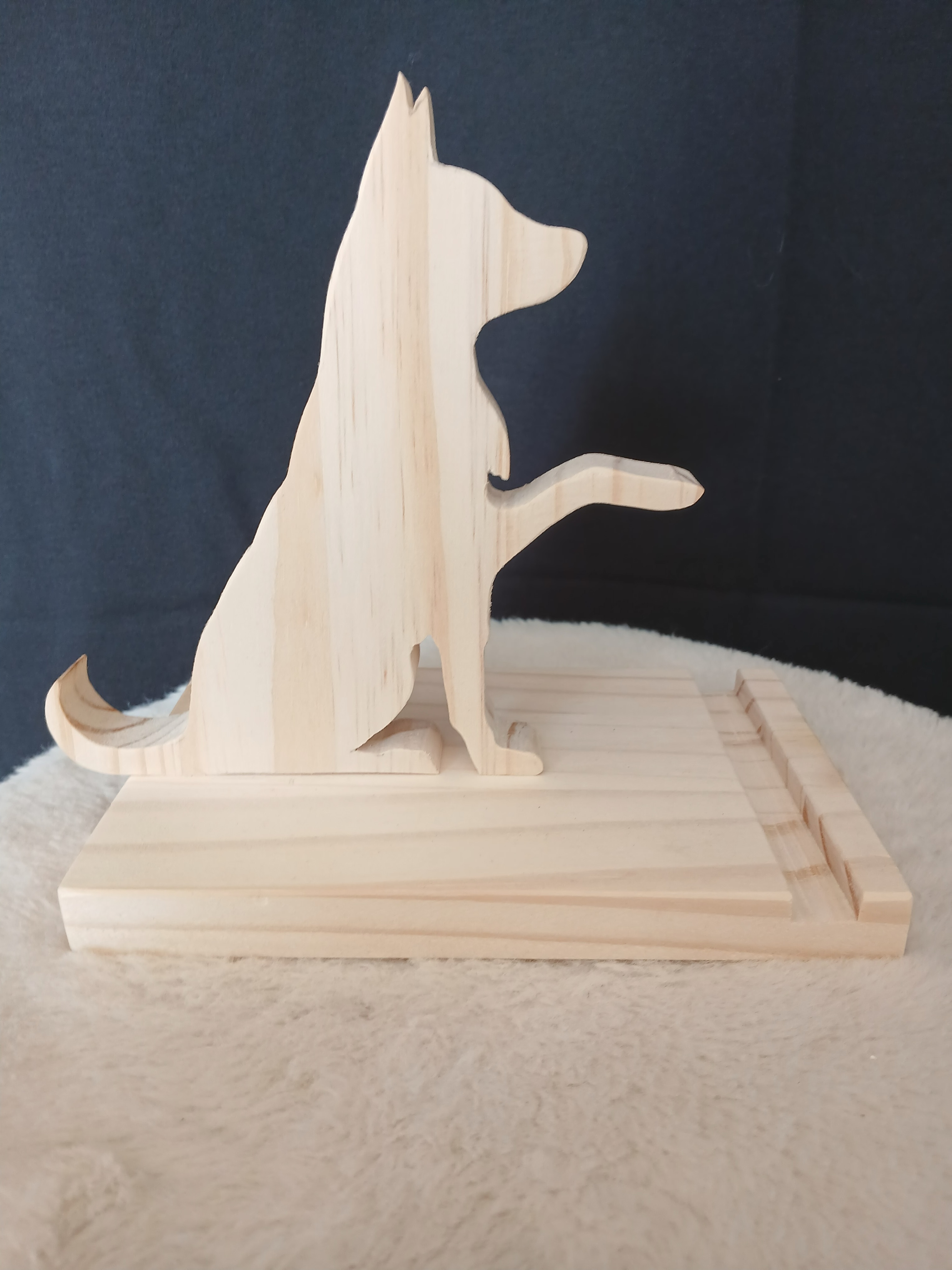 Porte objets chien assis