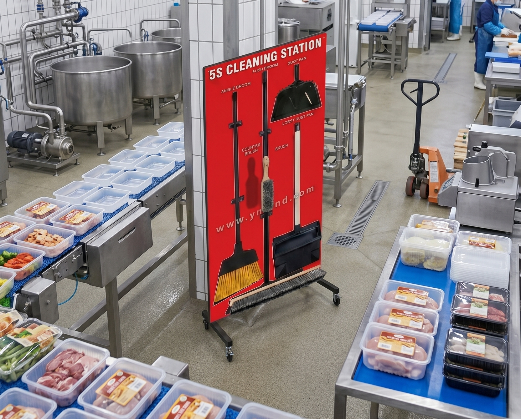 5S Mobile Cleaning Station for Food Processing Companies