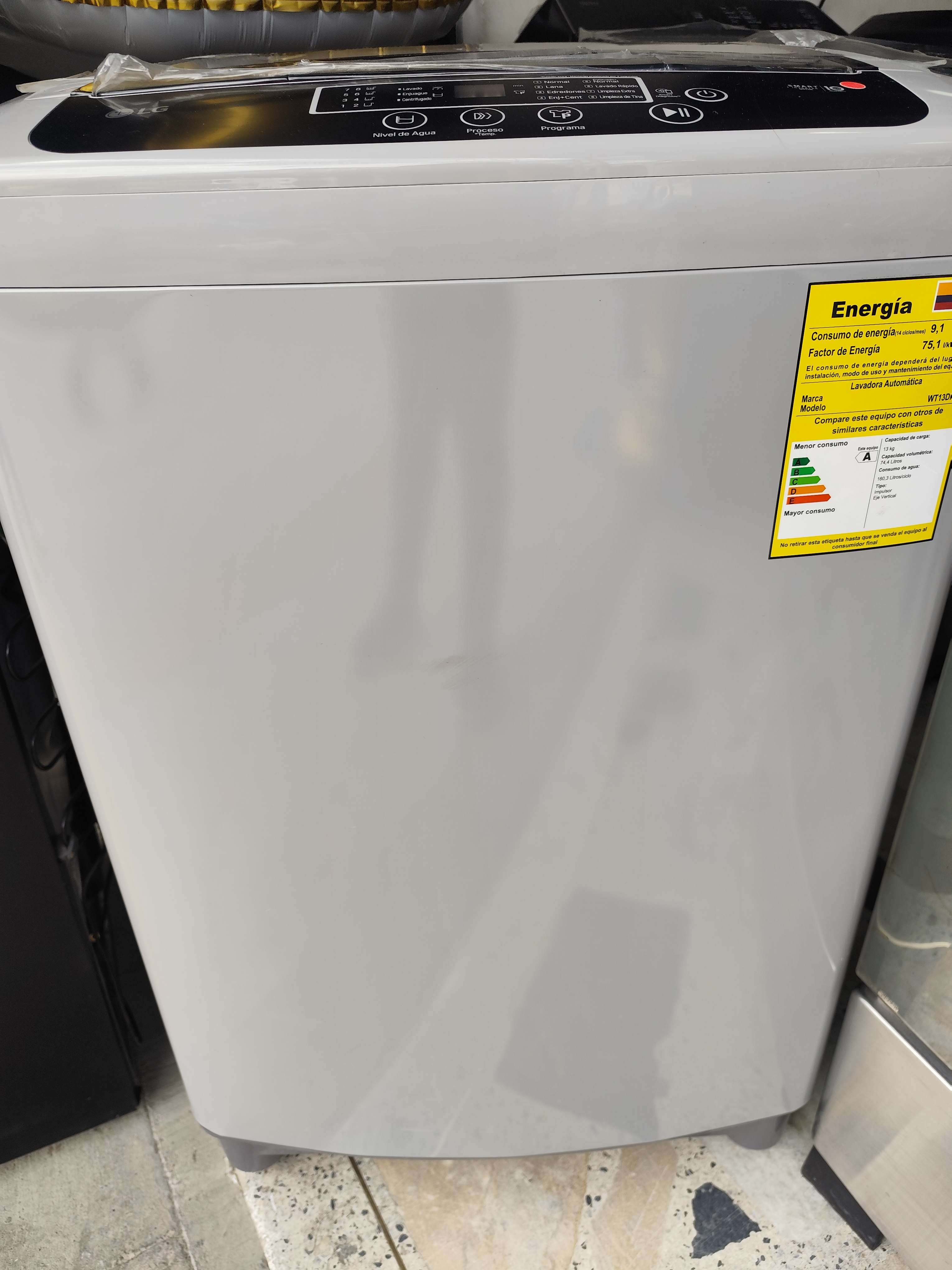 LAVADORA LG Carga Superior 13 kg