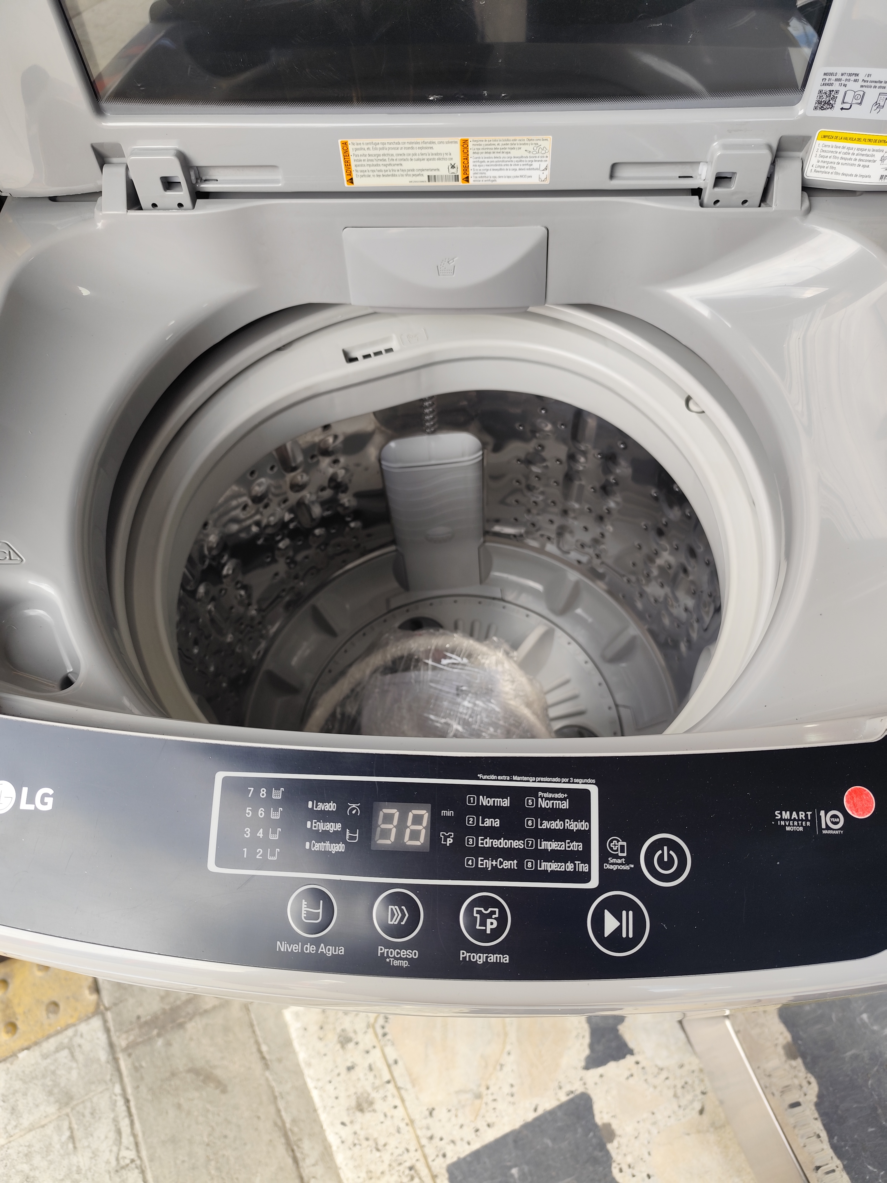 LAVADORA LG Carga Superior 13 kg
