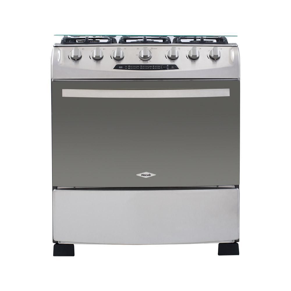 Estufa de piso HACEB 6 puestos horno gratinador 