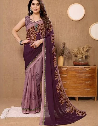 Embroidered Designer Saree