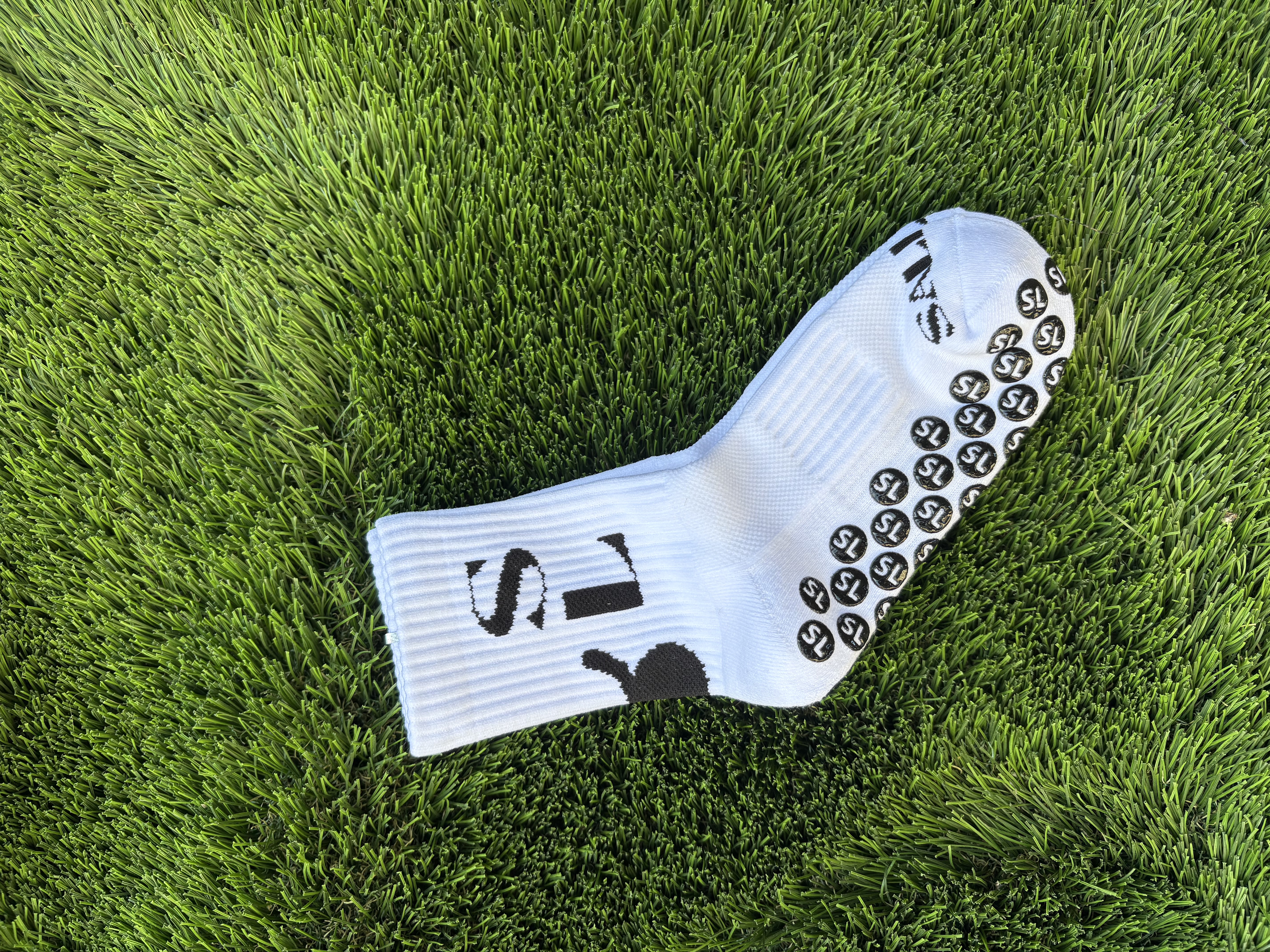 (1pair White) Kids Size Grip Socks