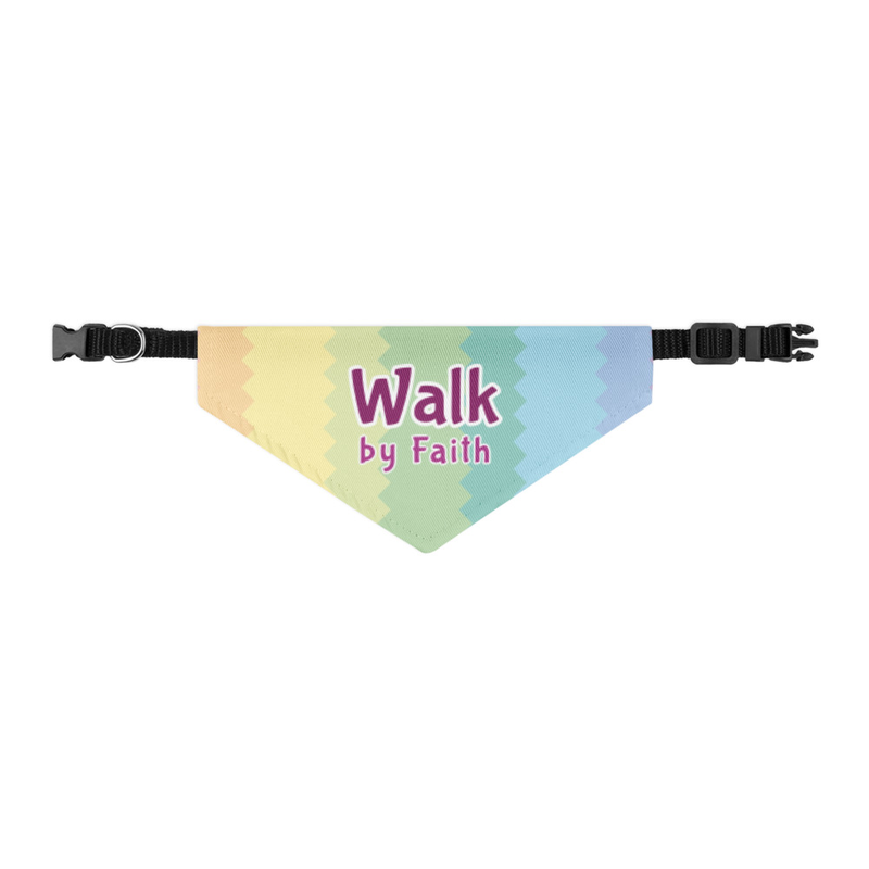 Walk by Faith Rainbow Bandana