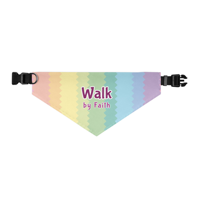 Walk by Faith Rainbow Bandana