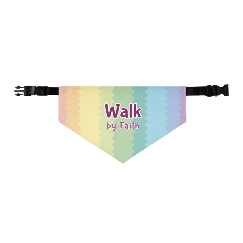 Walk by Faith Rainbow Bandana