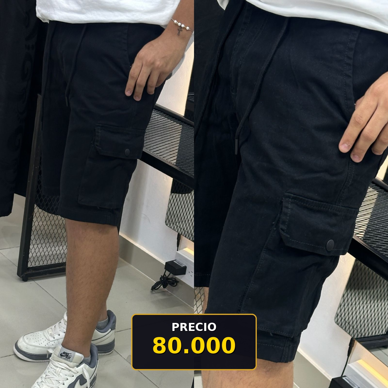Bermuda cargo negra