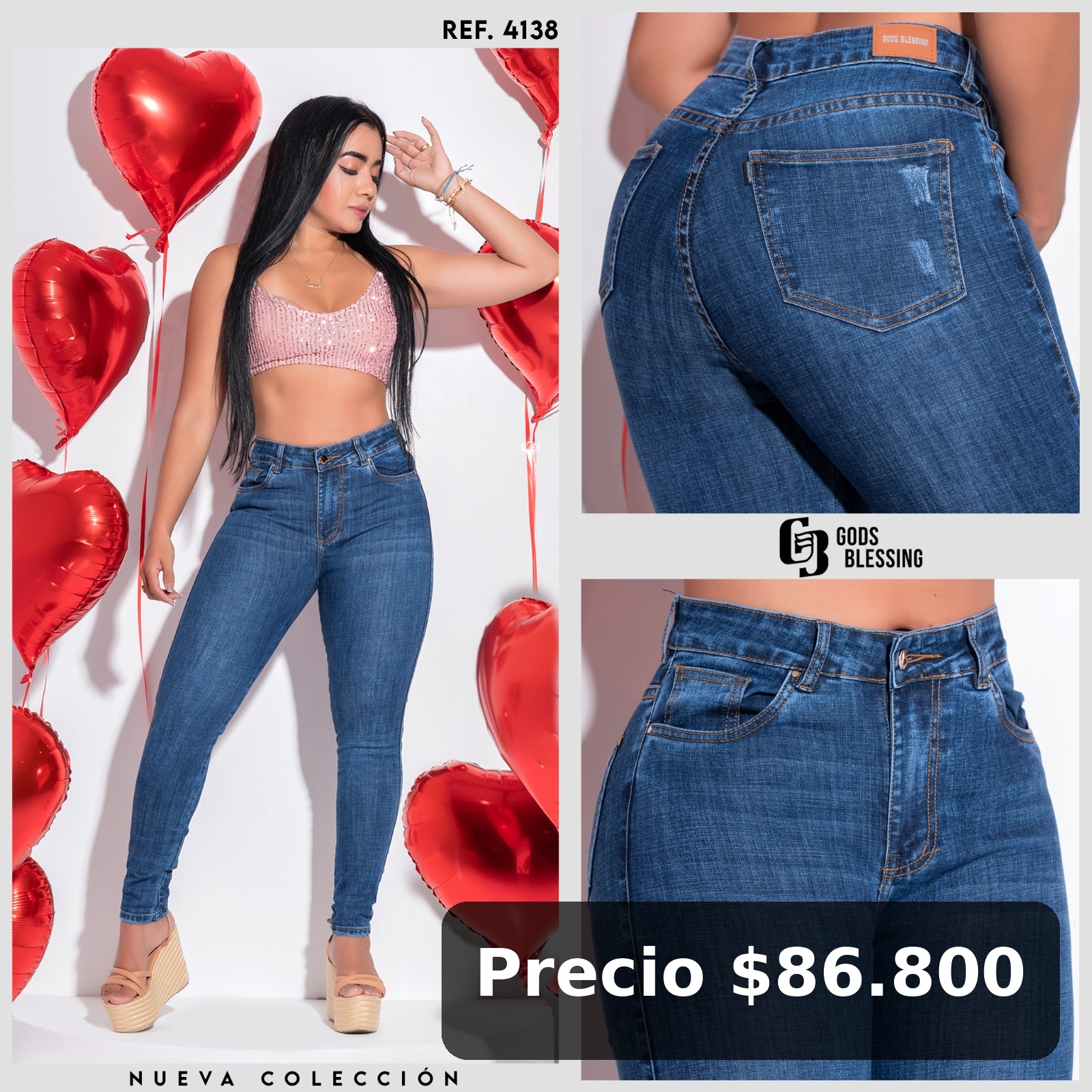 Jeans Mujer Tiro Alto