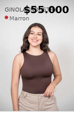 Body sin mangas marrón