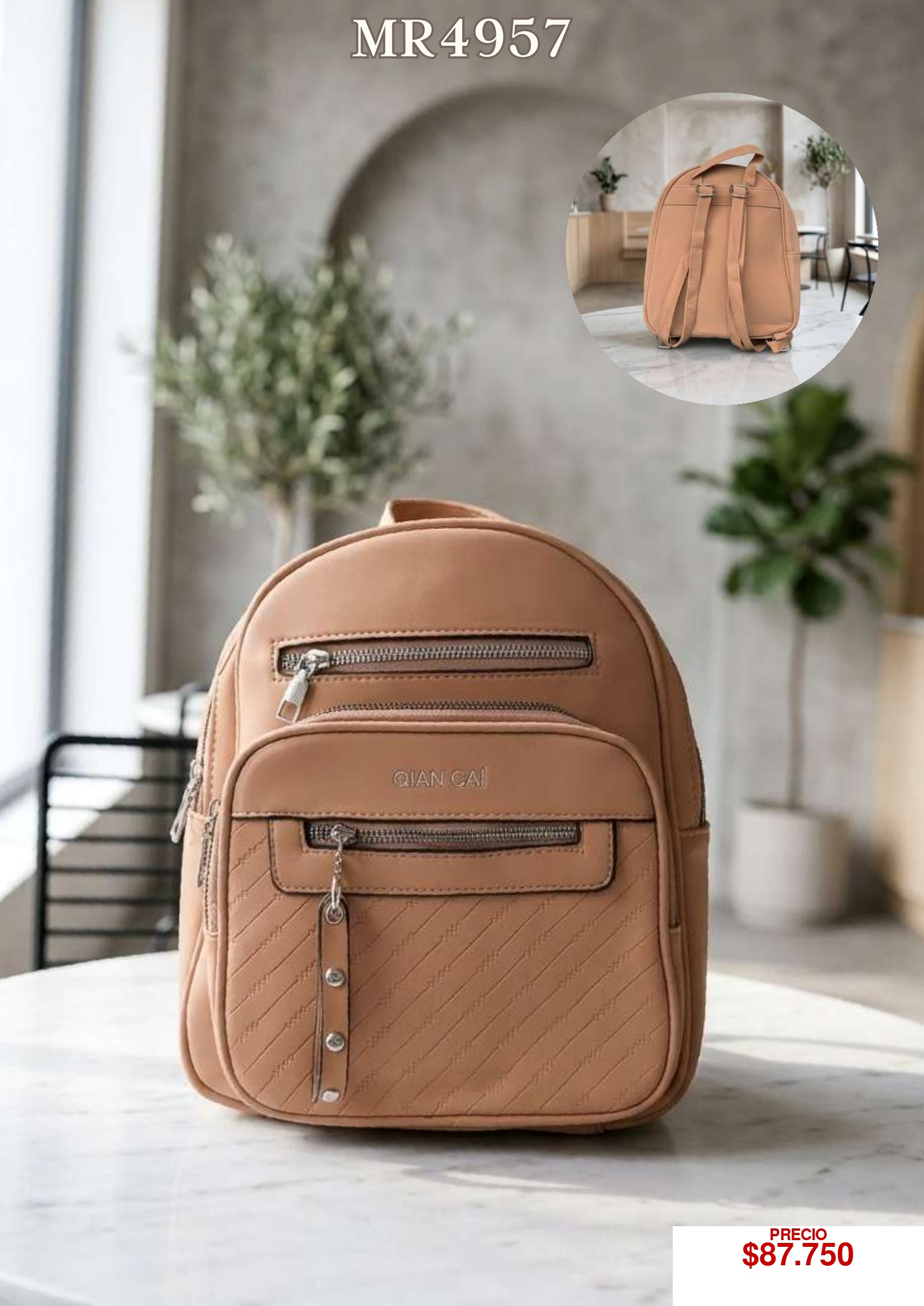 Mochila Beige MR4957