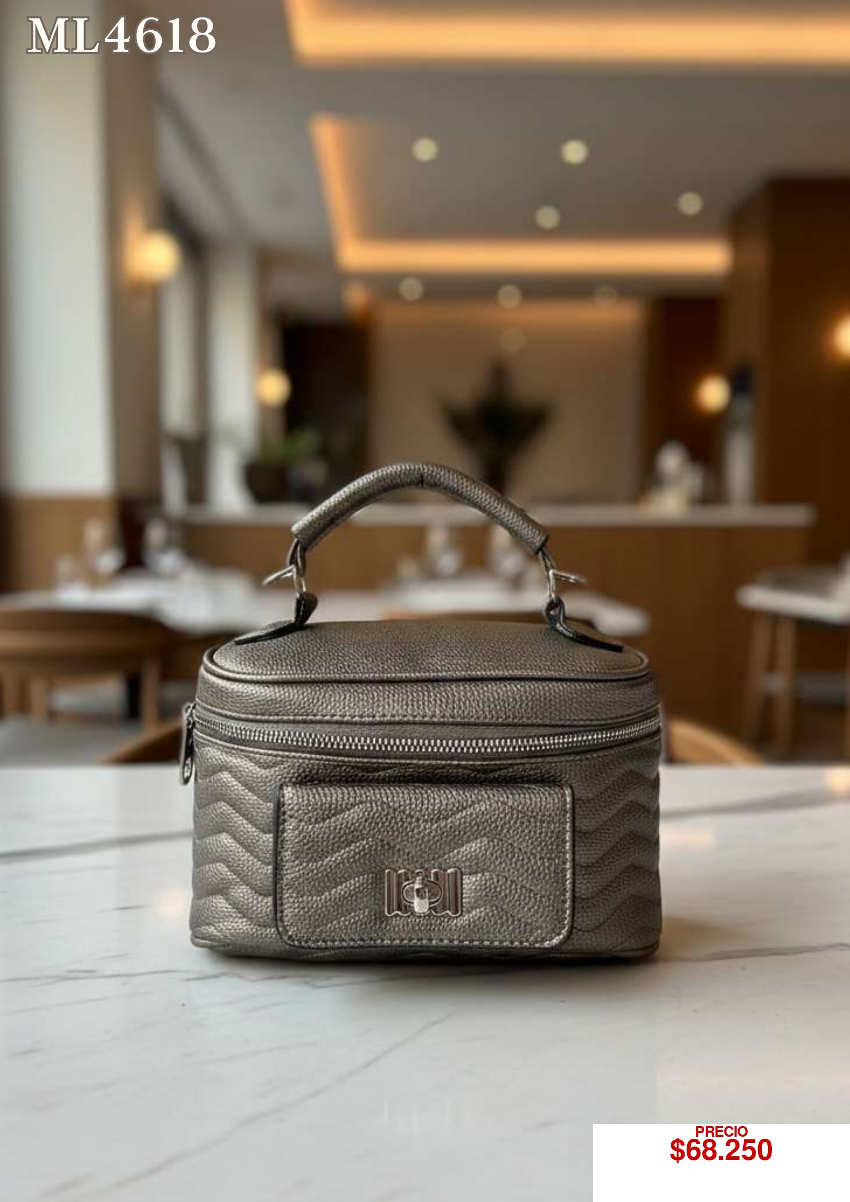 Bolso elegante gris ML4618