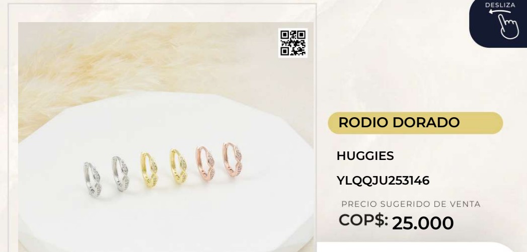 Huggies de Rodio Dorado