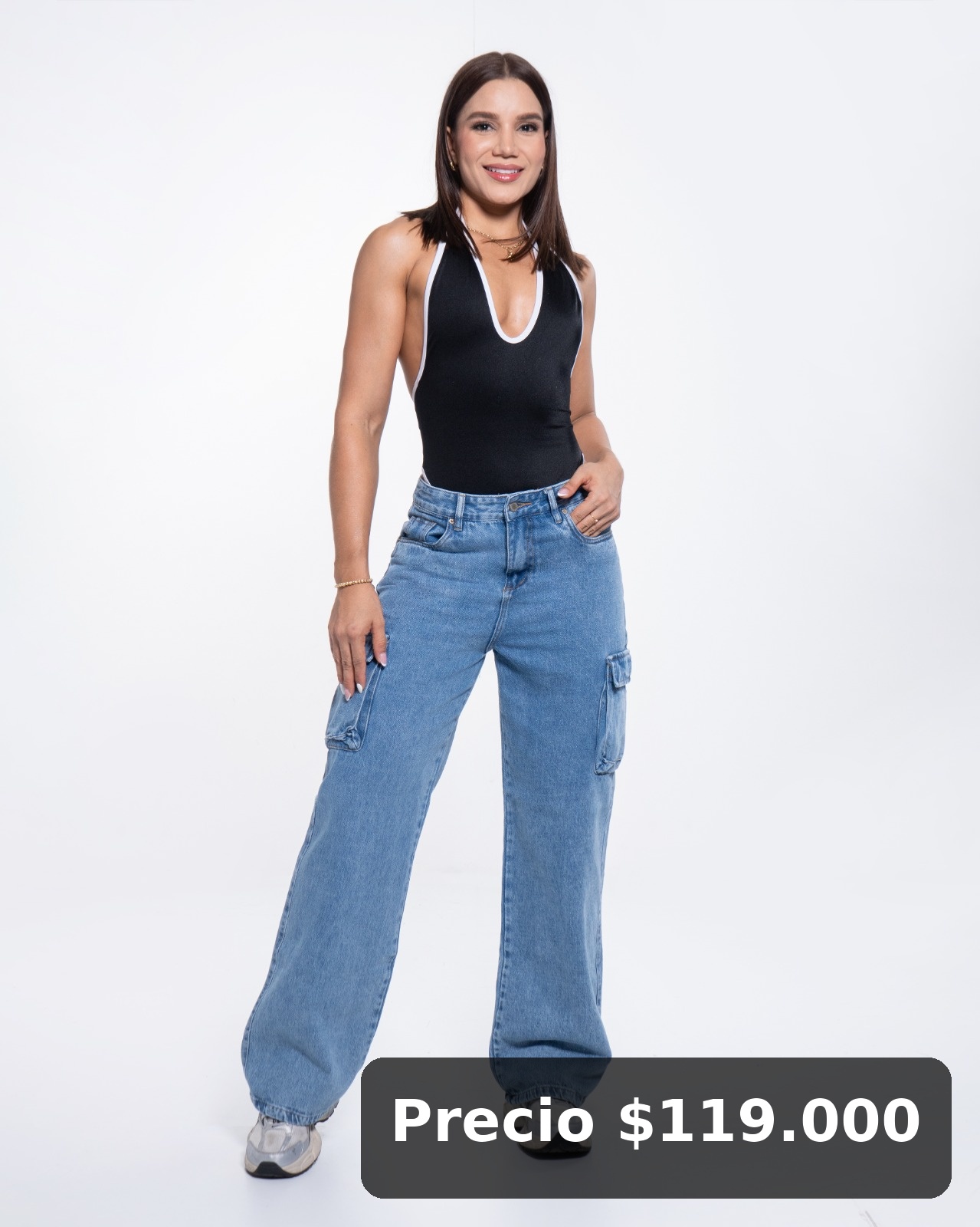Jean Tipo Cargo Mujer