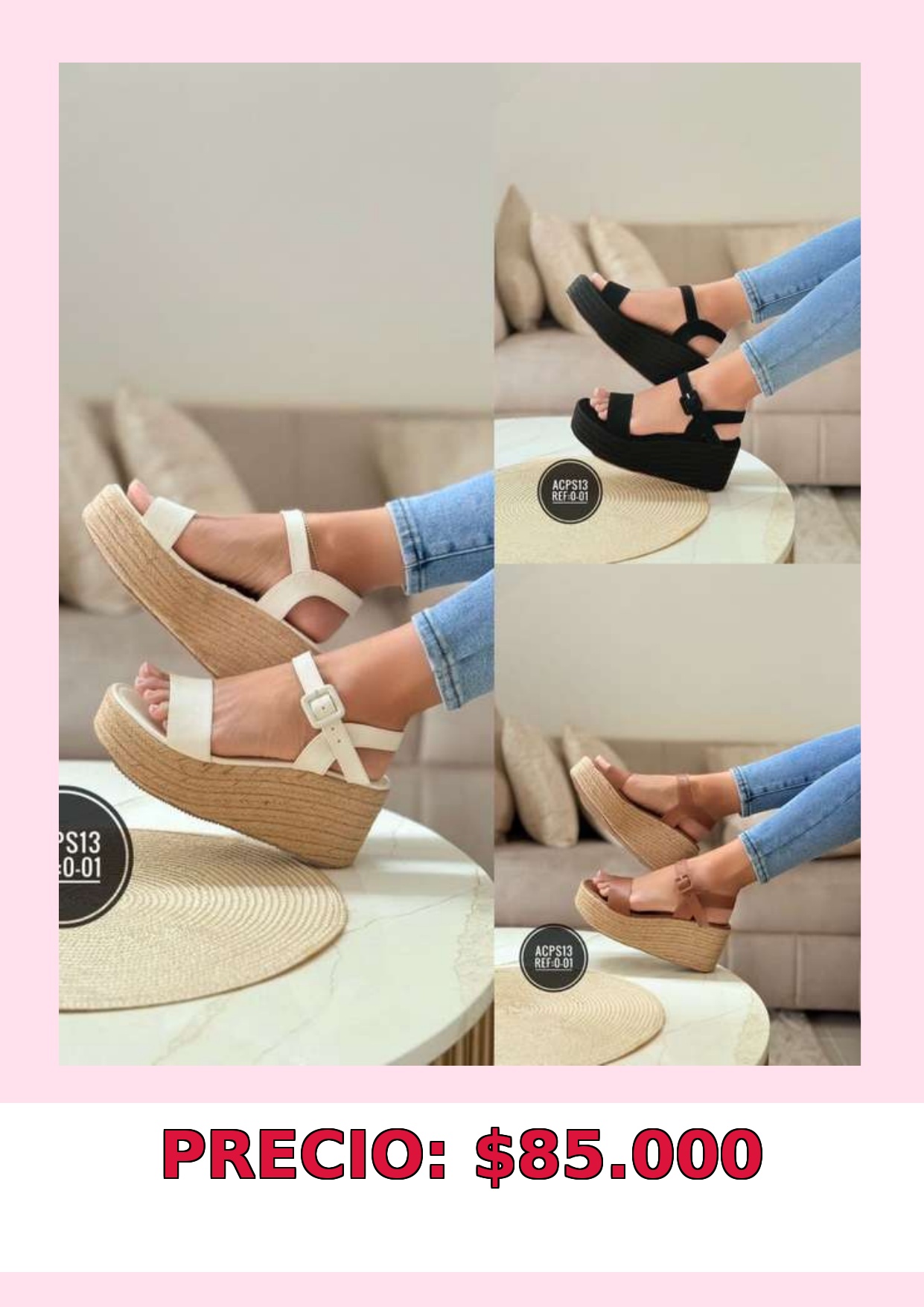 Sandalias Plataforma Mujer