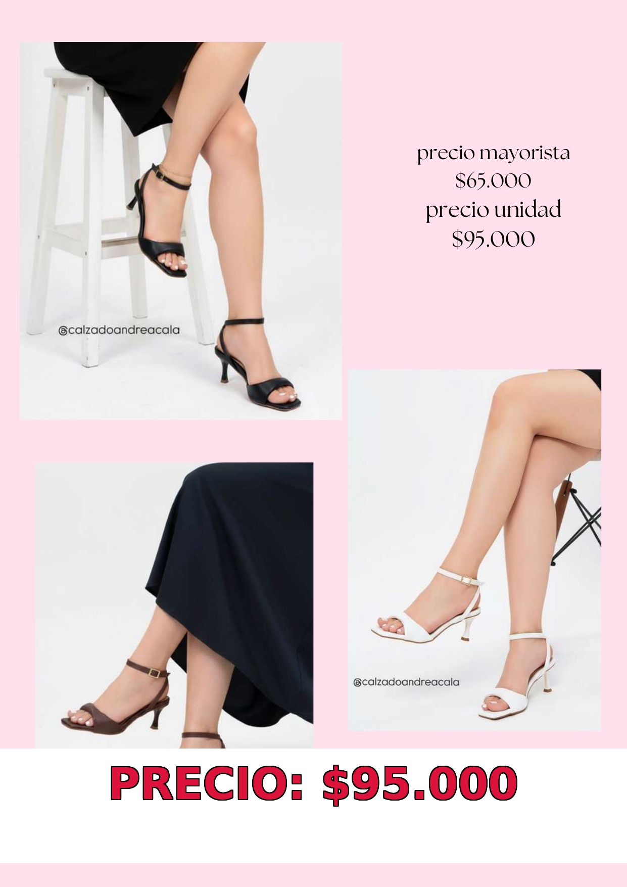 Sandalias de tacón elegantes
