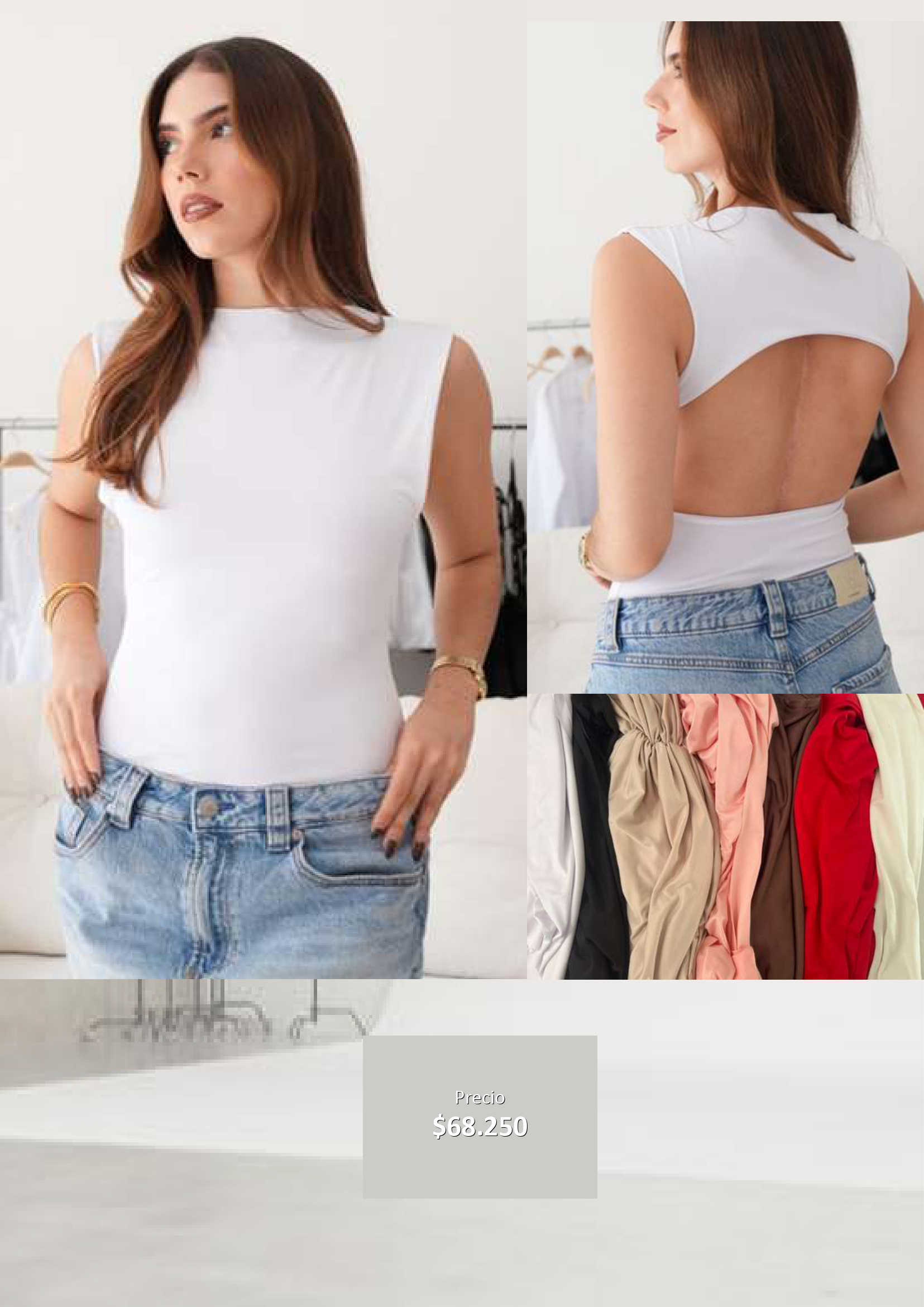 Blusa sin espalda