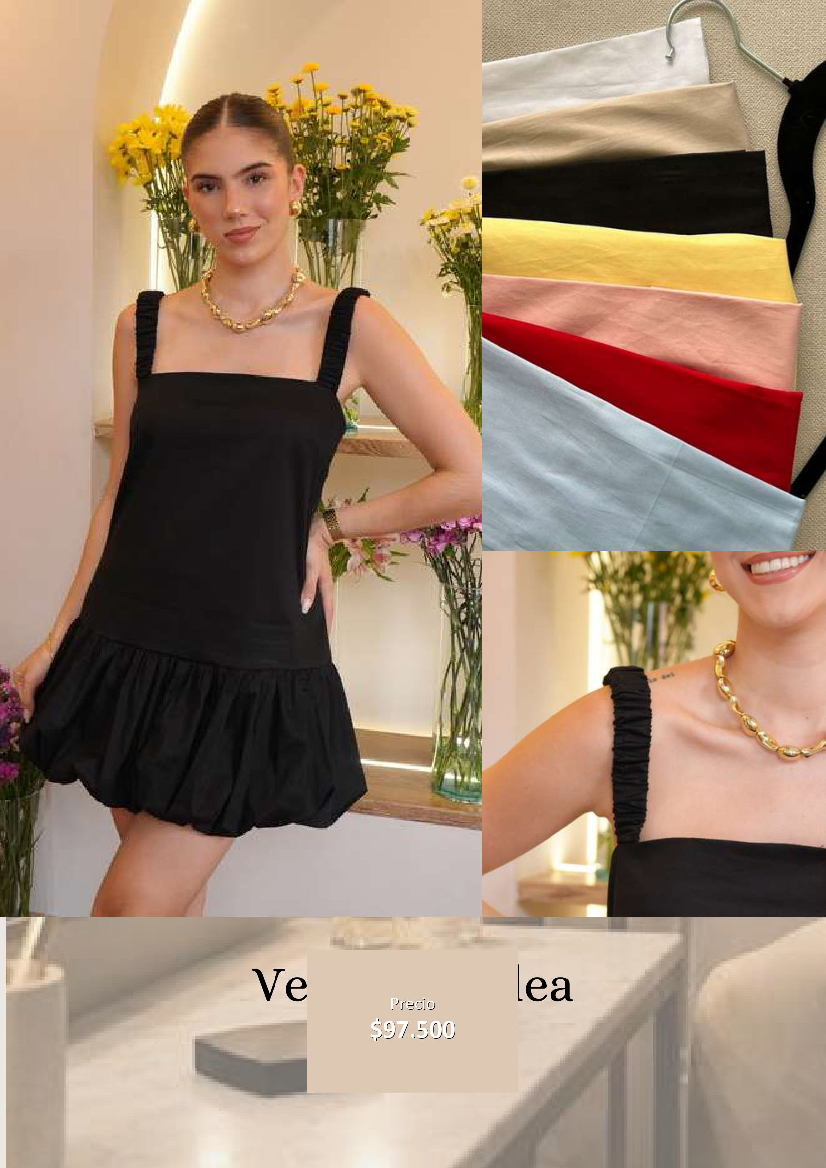 Vestido corto elegante
