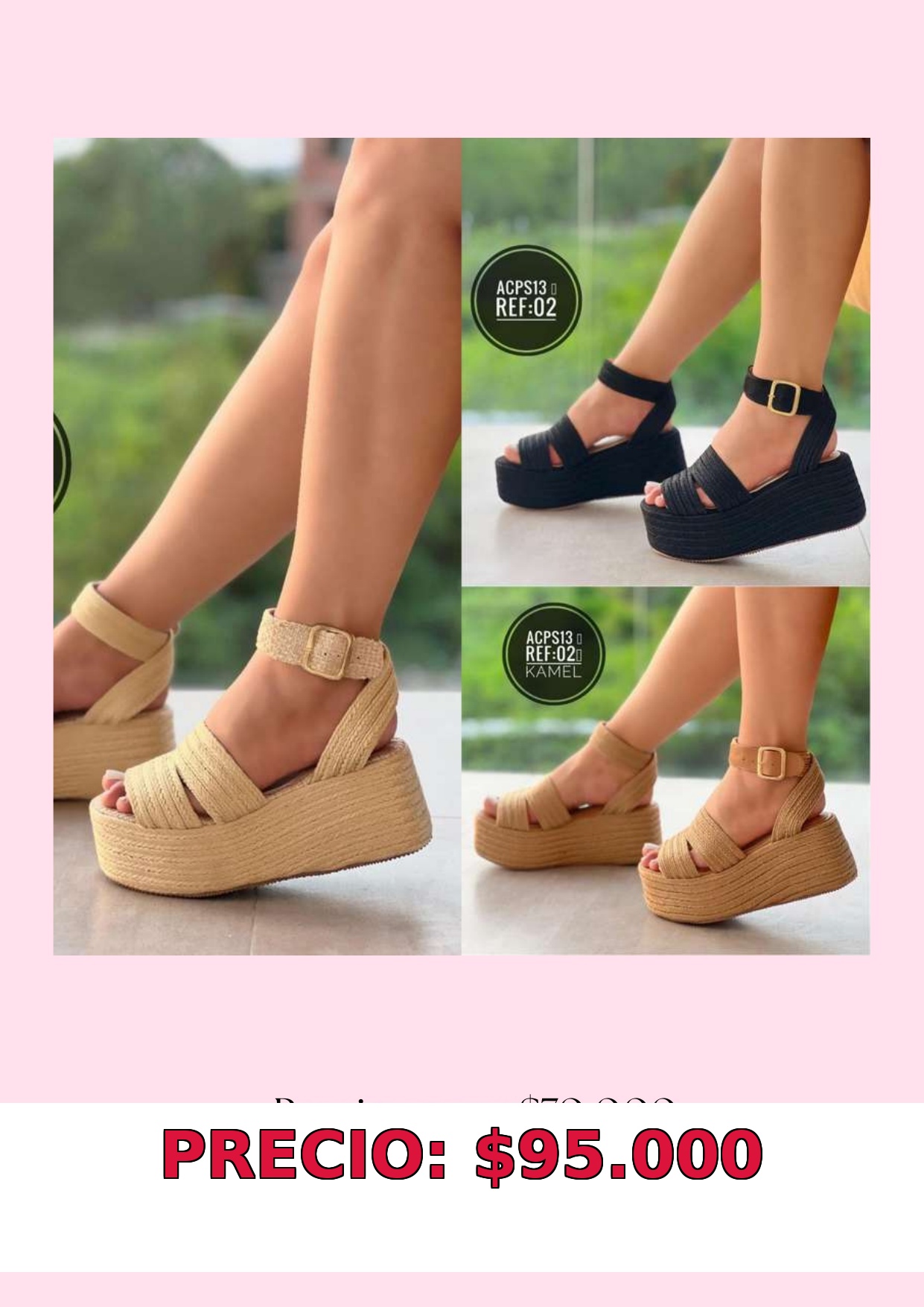 Sandalias plataforma mujer