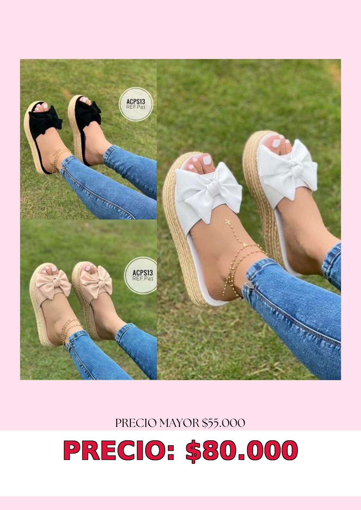 Sandalias Plataforma Lazo