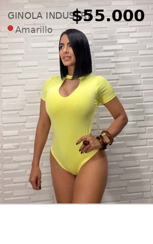 Body amarillo de mujer